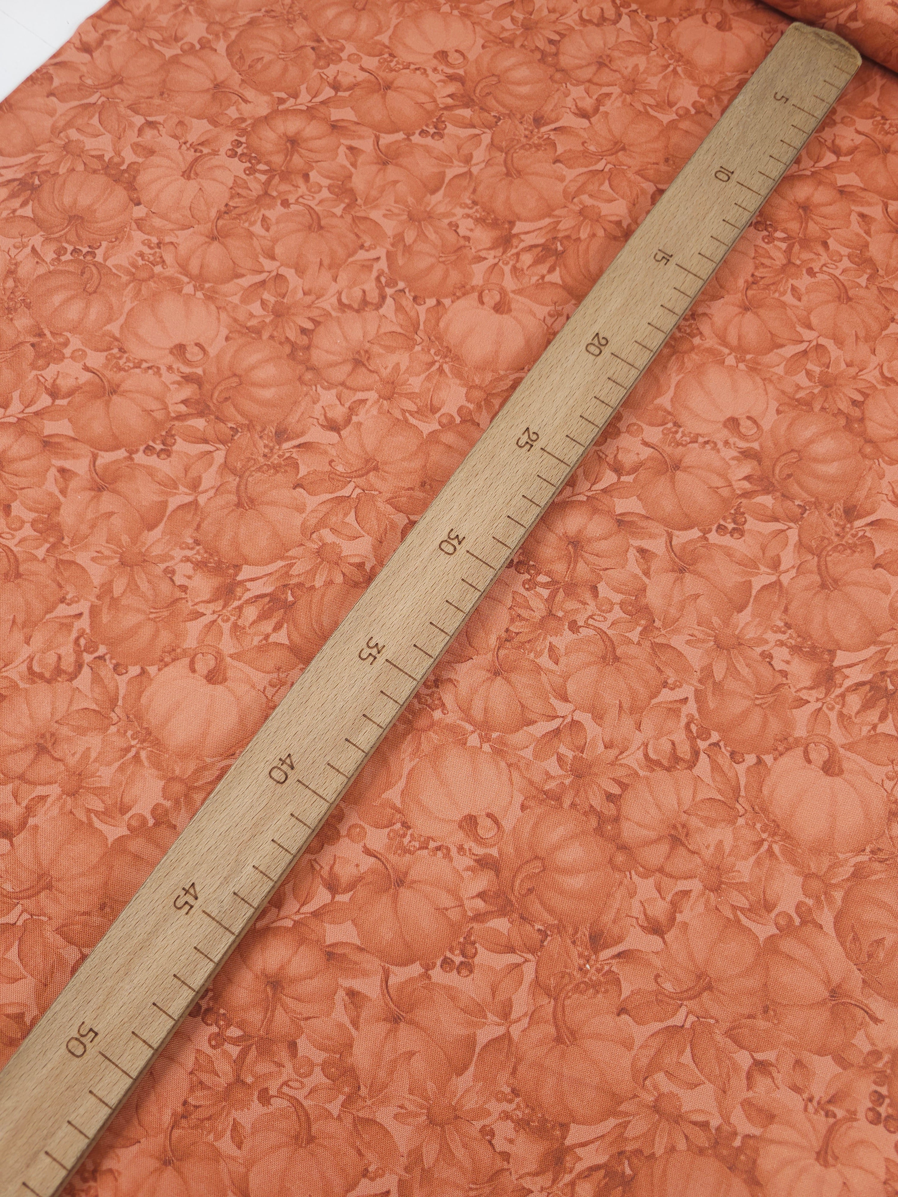 Rusty Orange Pumpkin Patch 100% Cotton