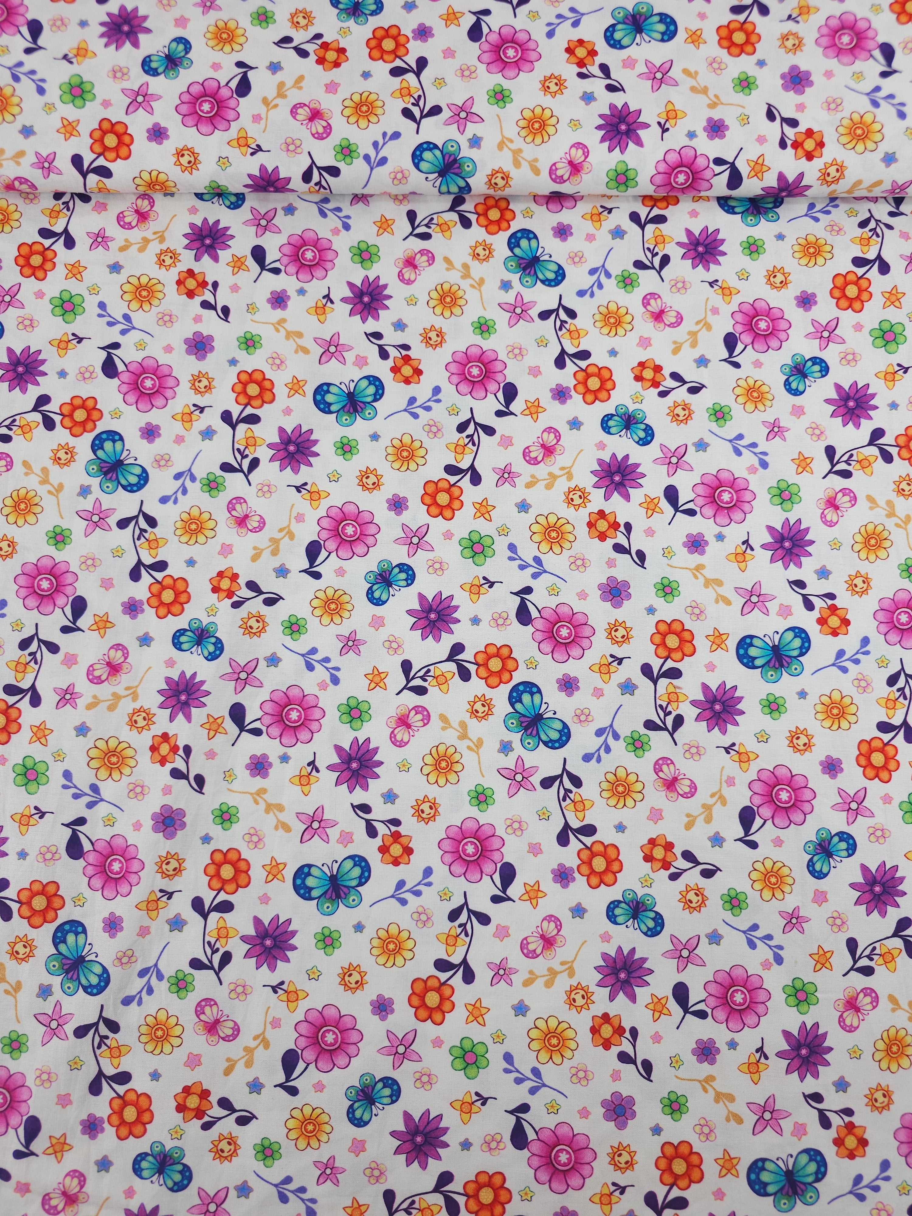 Summer Happy Florals 100% Cotton