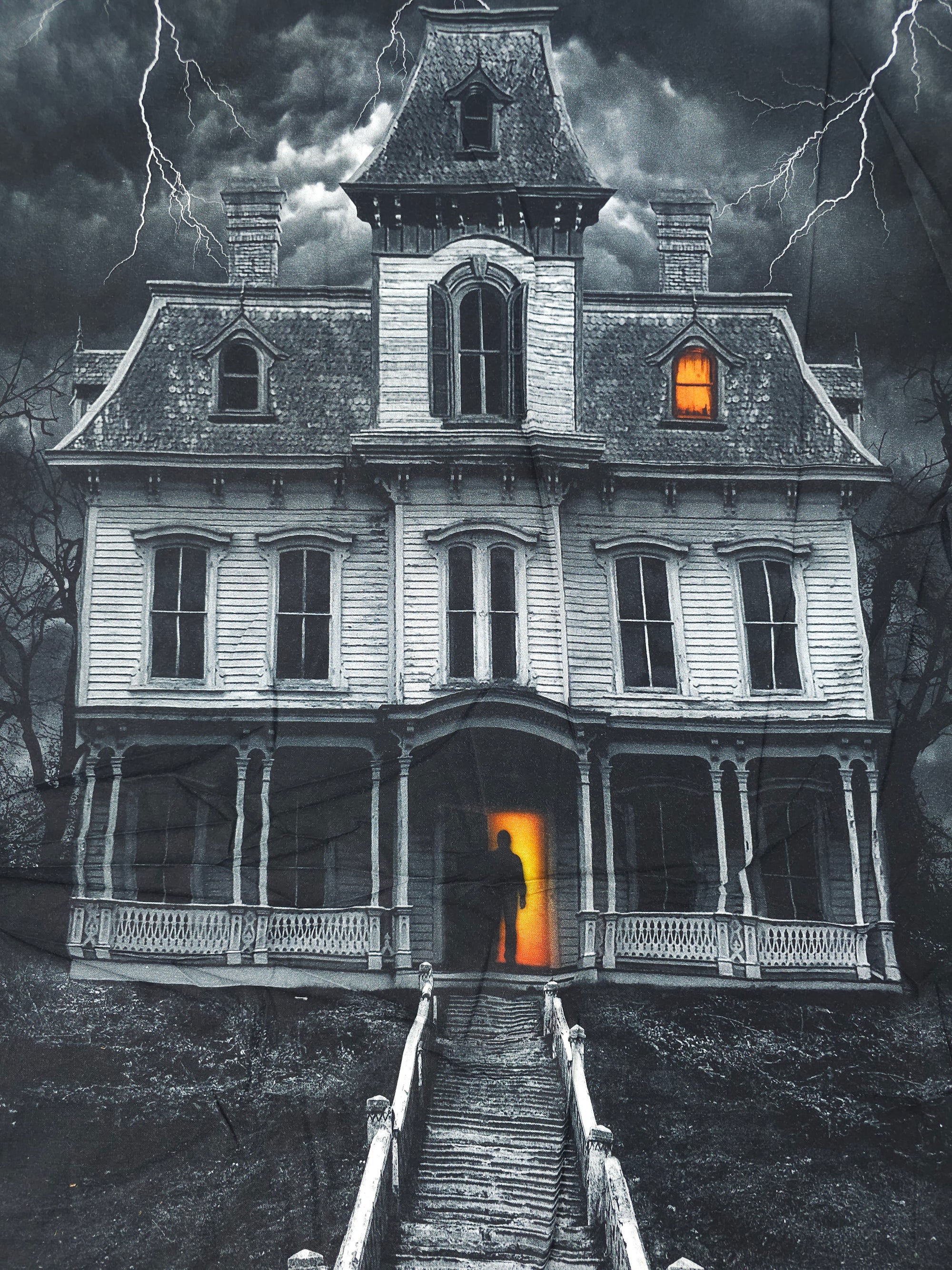 Haunted House 100% Cotton - 60cm Panel