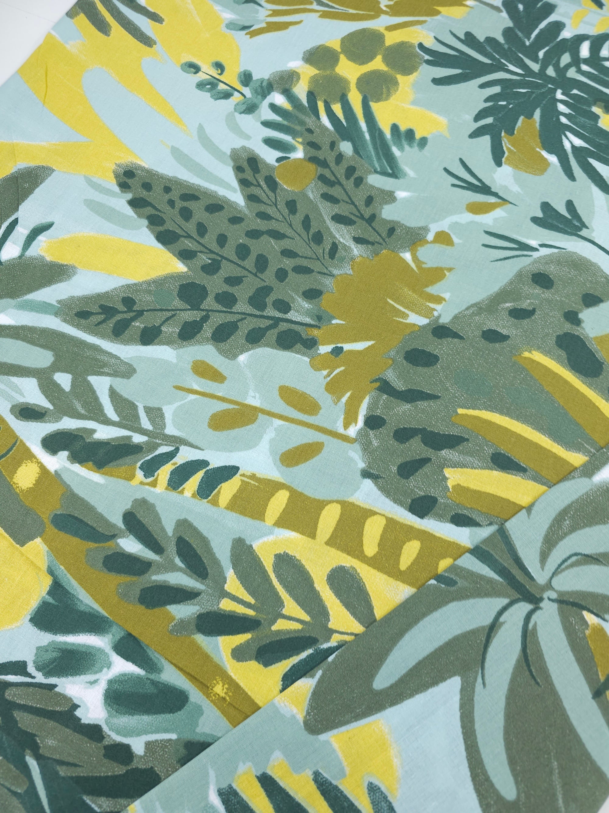 Jungle Doodle Palm Tree 100% Cotton 90" *EXTRA WIDE*