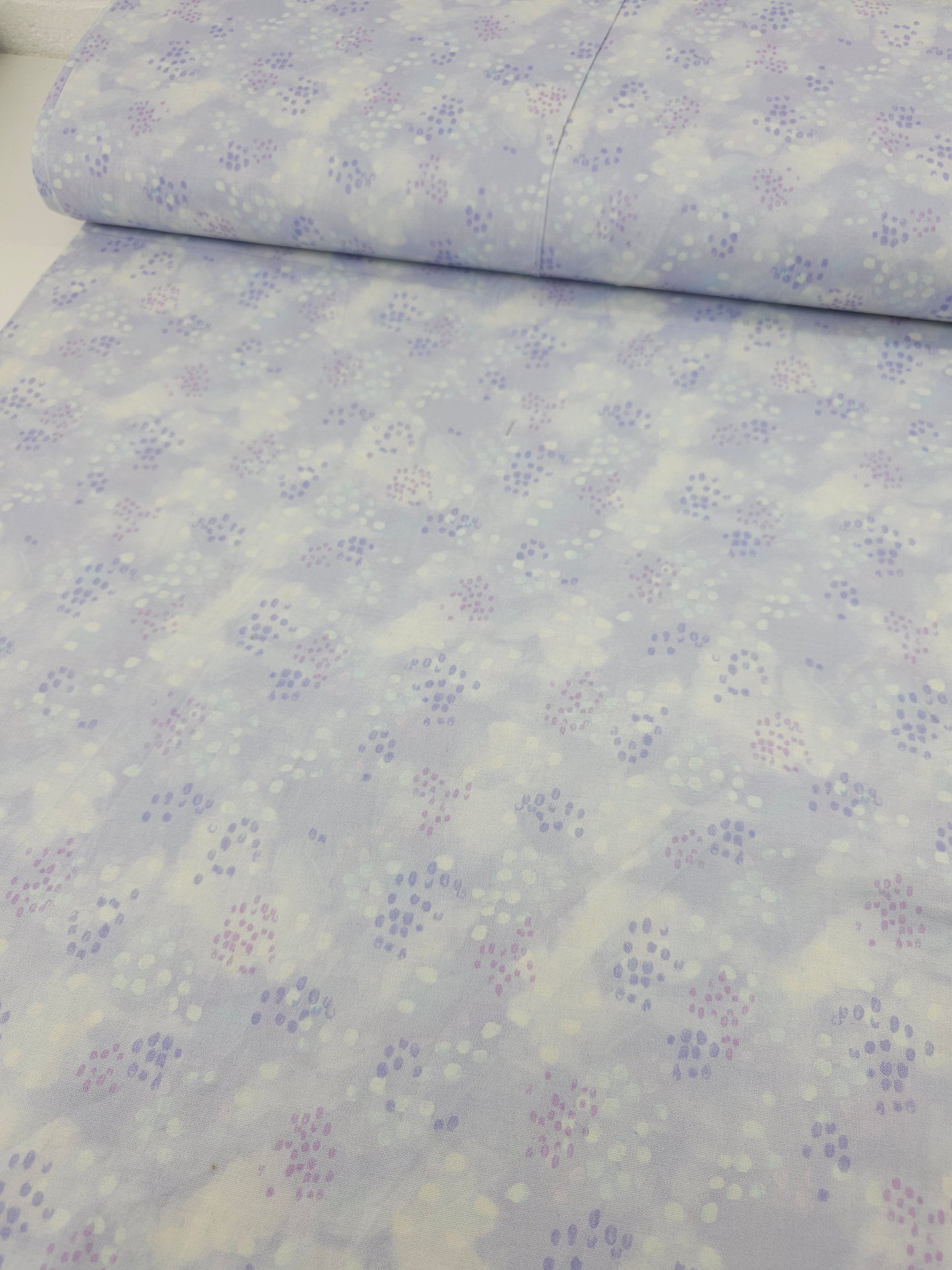Lilac/Lavender Splodge Spot 100% Cotton