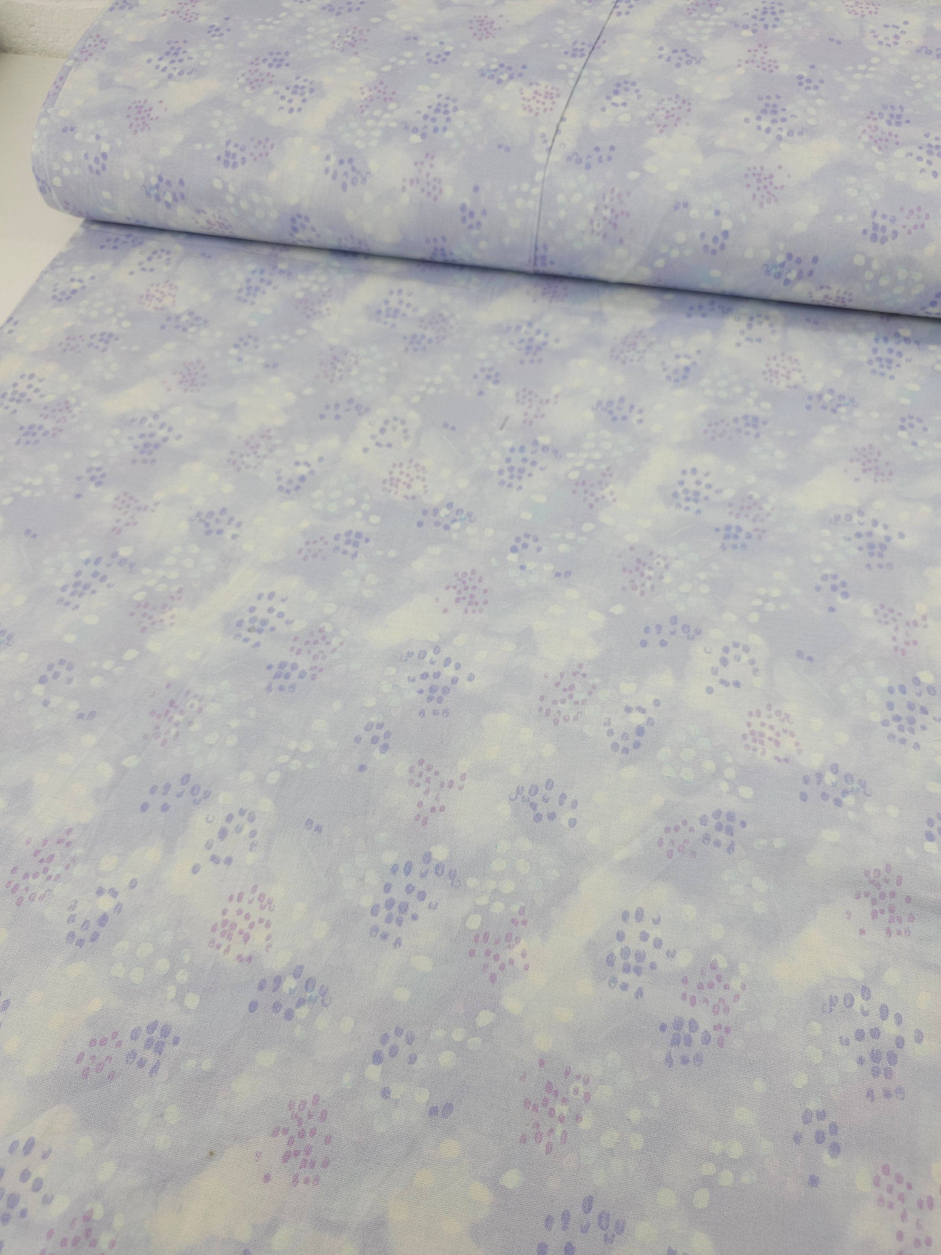 Lilac/Lavender Splodge Spot 100% Cotton