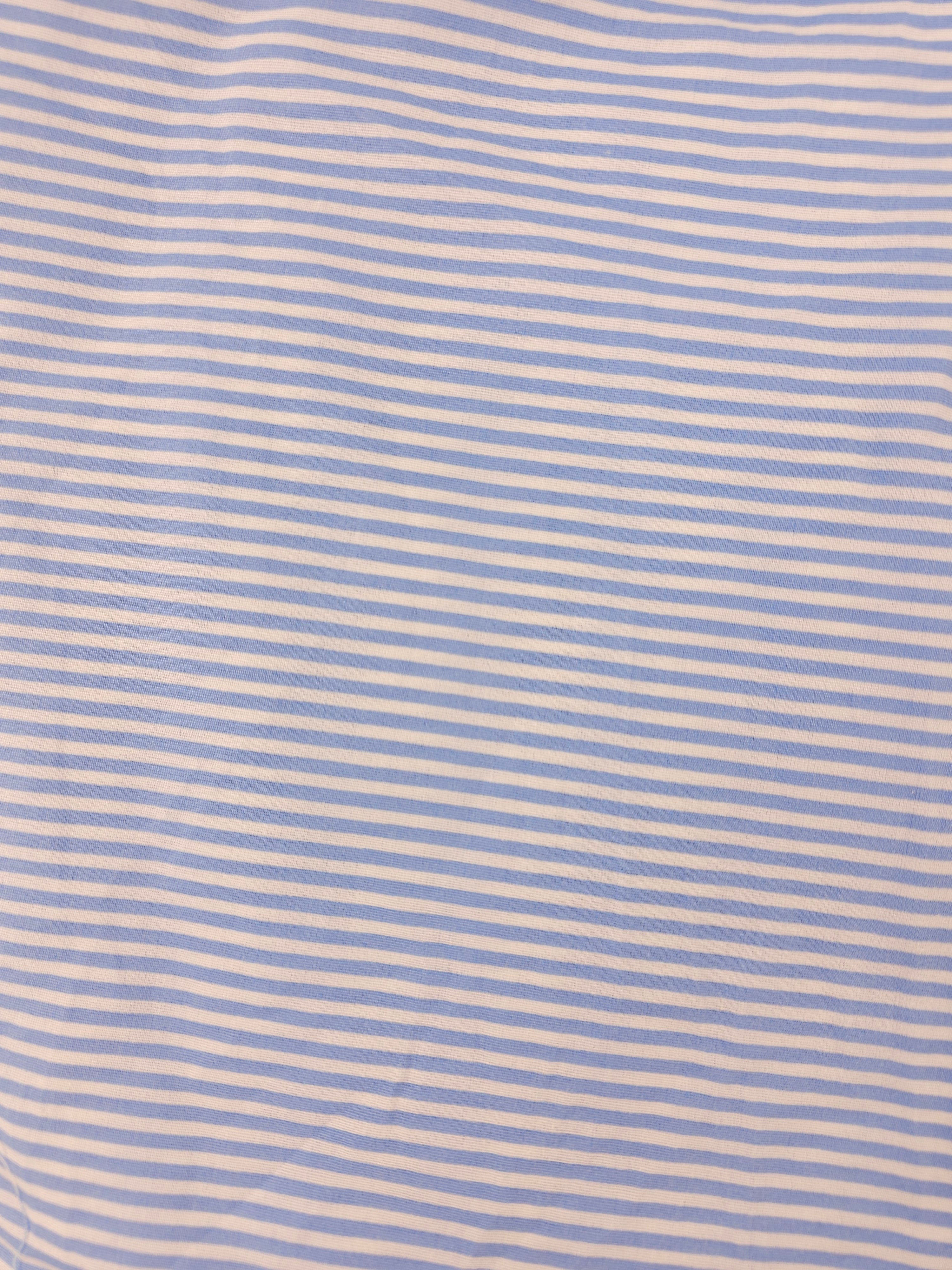 Baby blue stripe Cotton- 1.6m piece