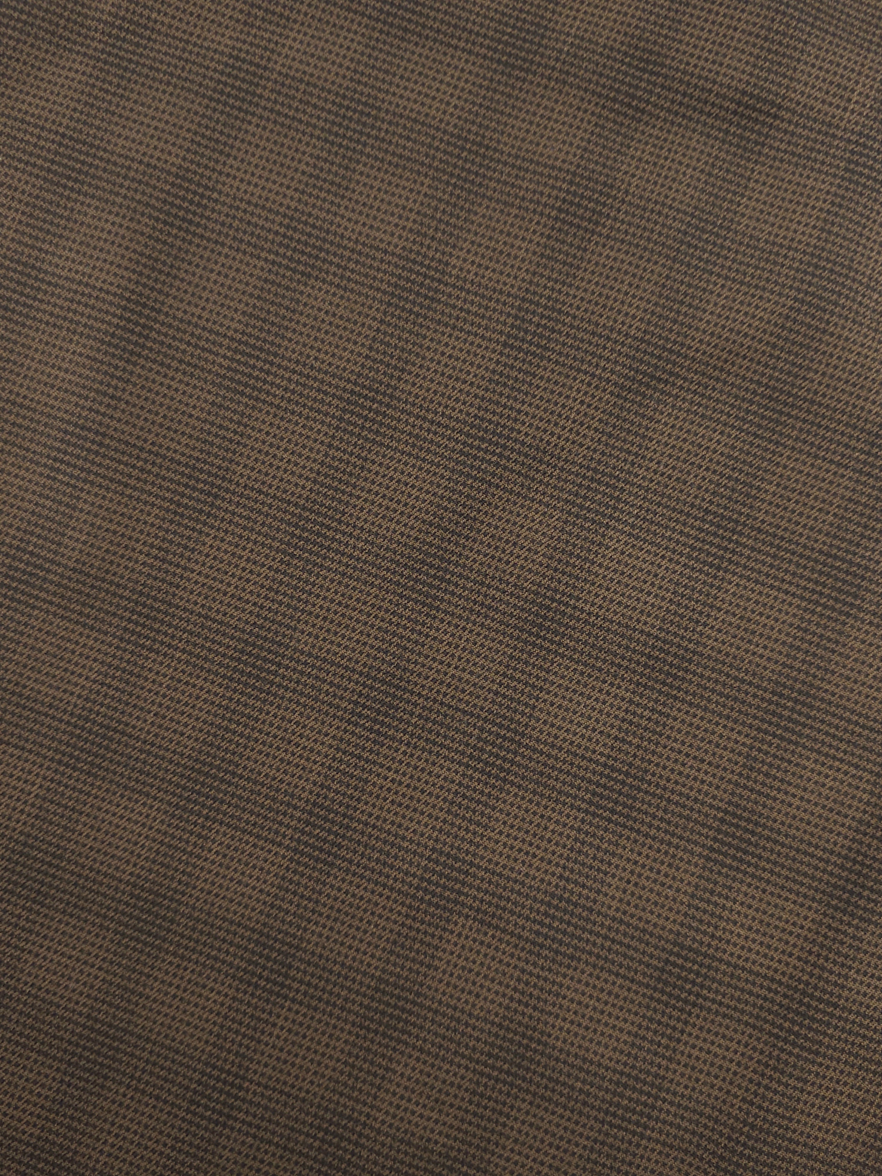 Moss Brown Blur Check Denim