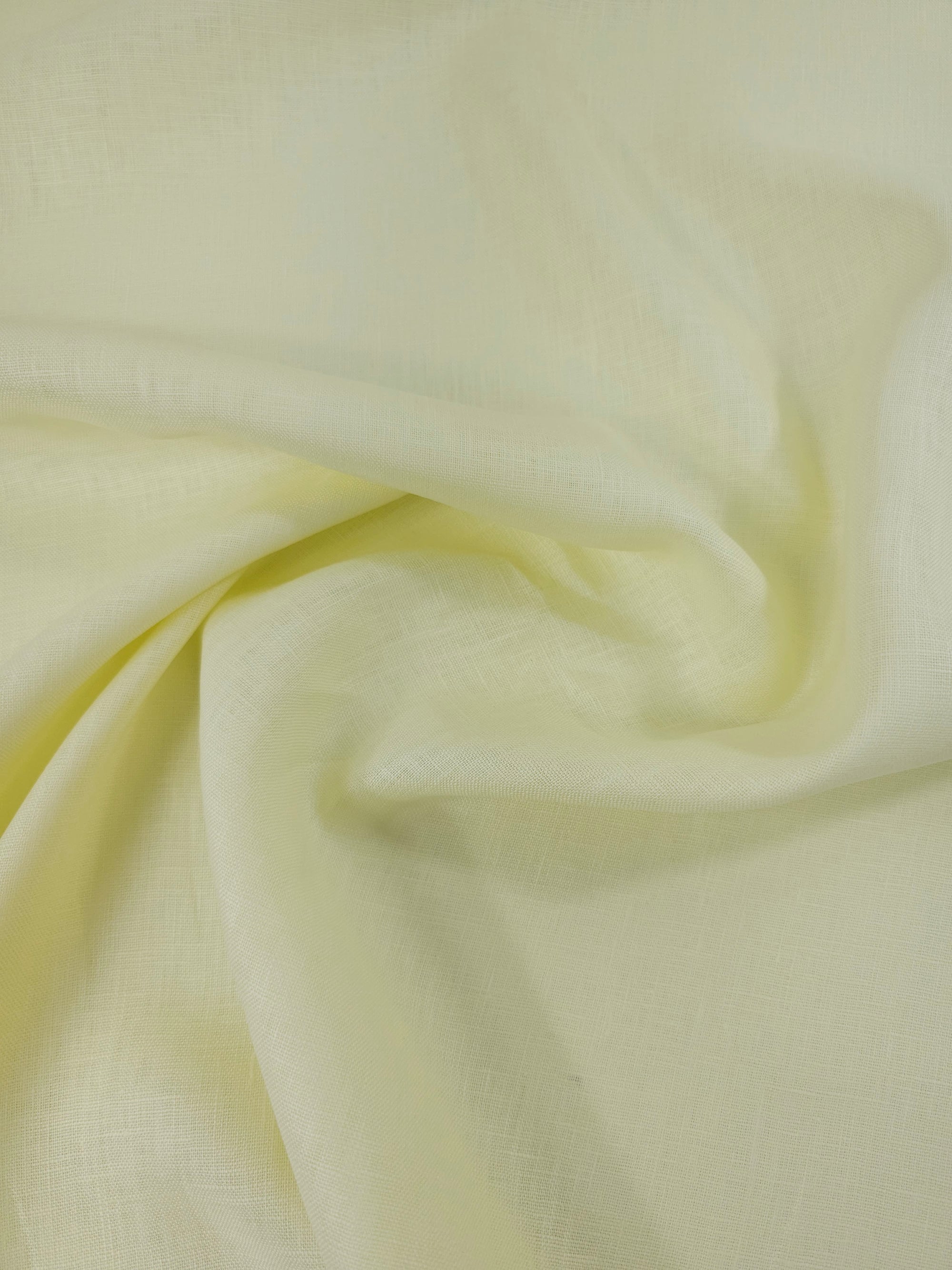 Pale Yellow 100% Linen