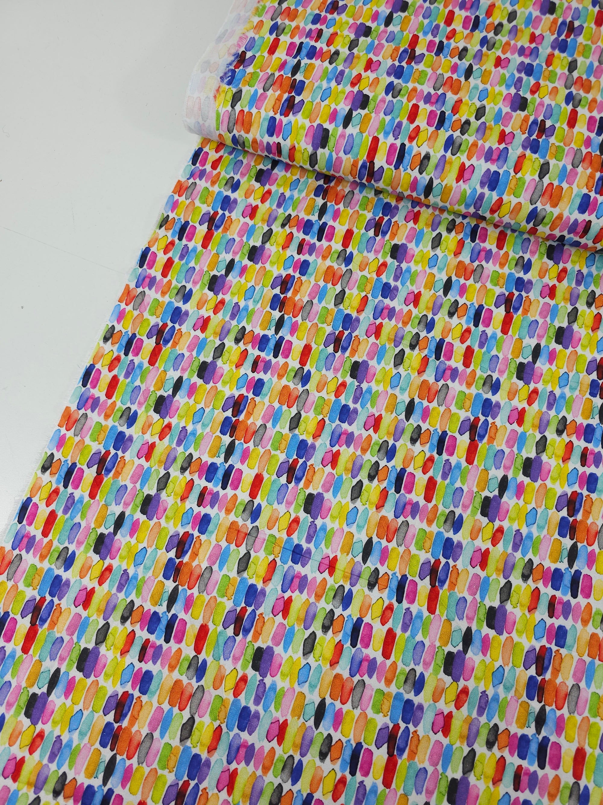 Multicolour Brushstroke Palette 100% Cotton