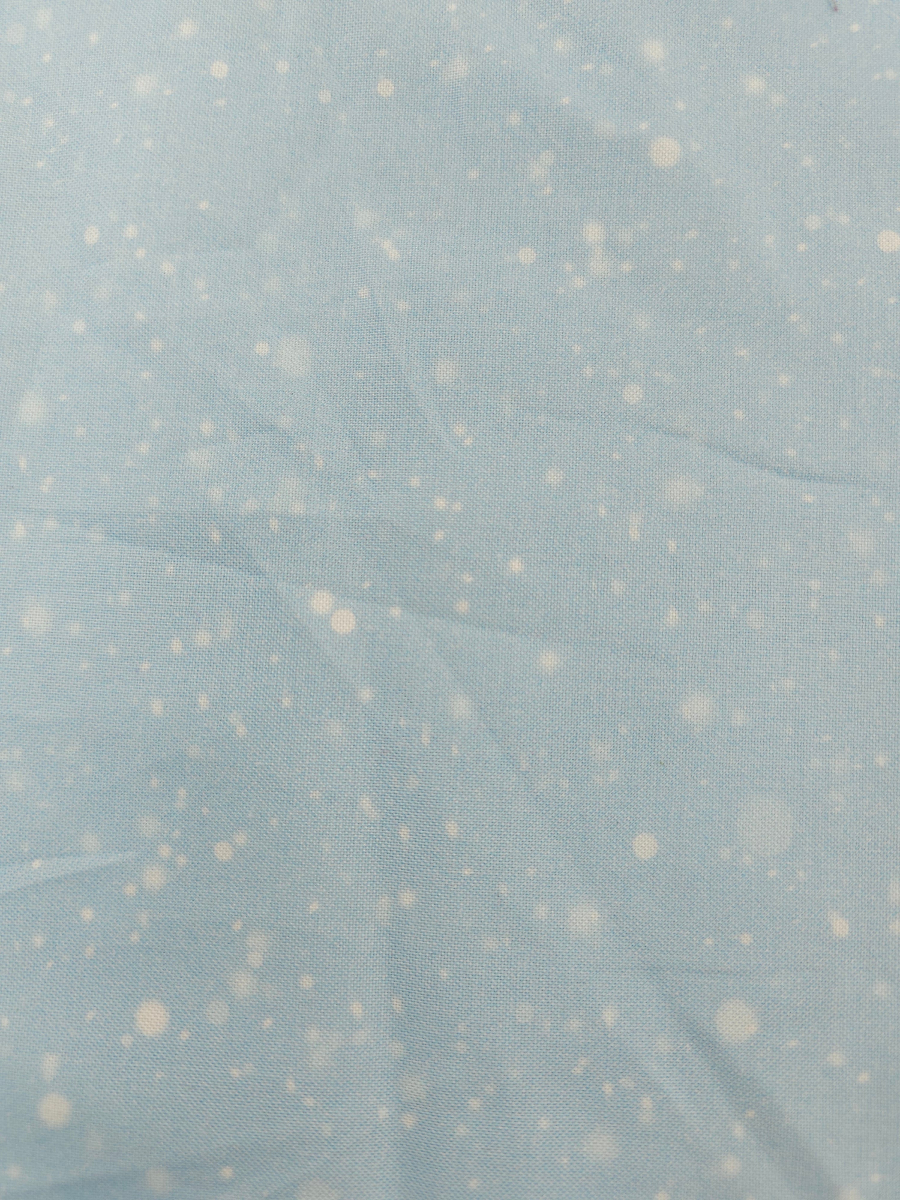 Light blue speckled Cotton- 1.1m piece