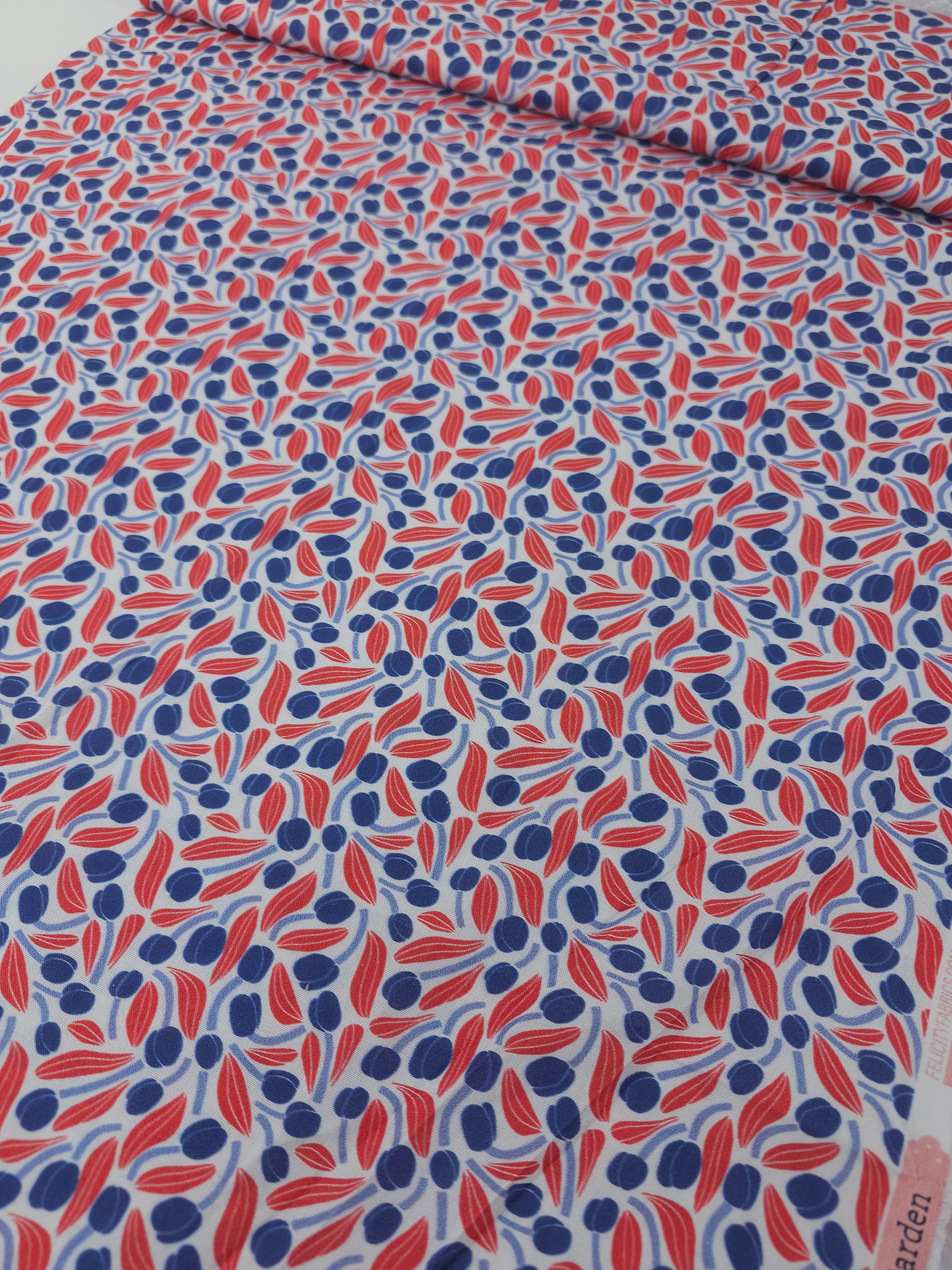 Blue/Red Bud Twine 100% Cotton
