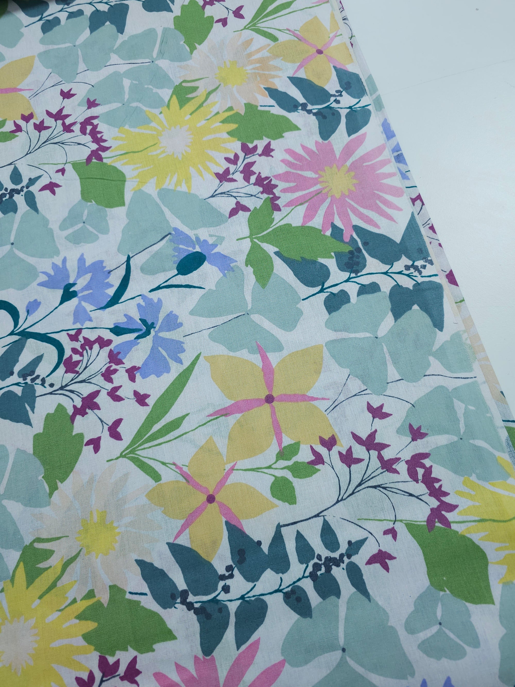 Floral Budding Brights 100% Cotton 94" *EXTRA WIDE* - Helena Springfield