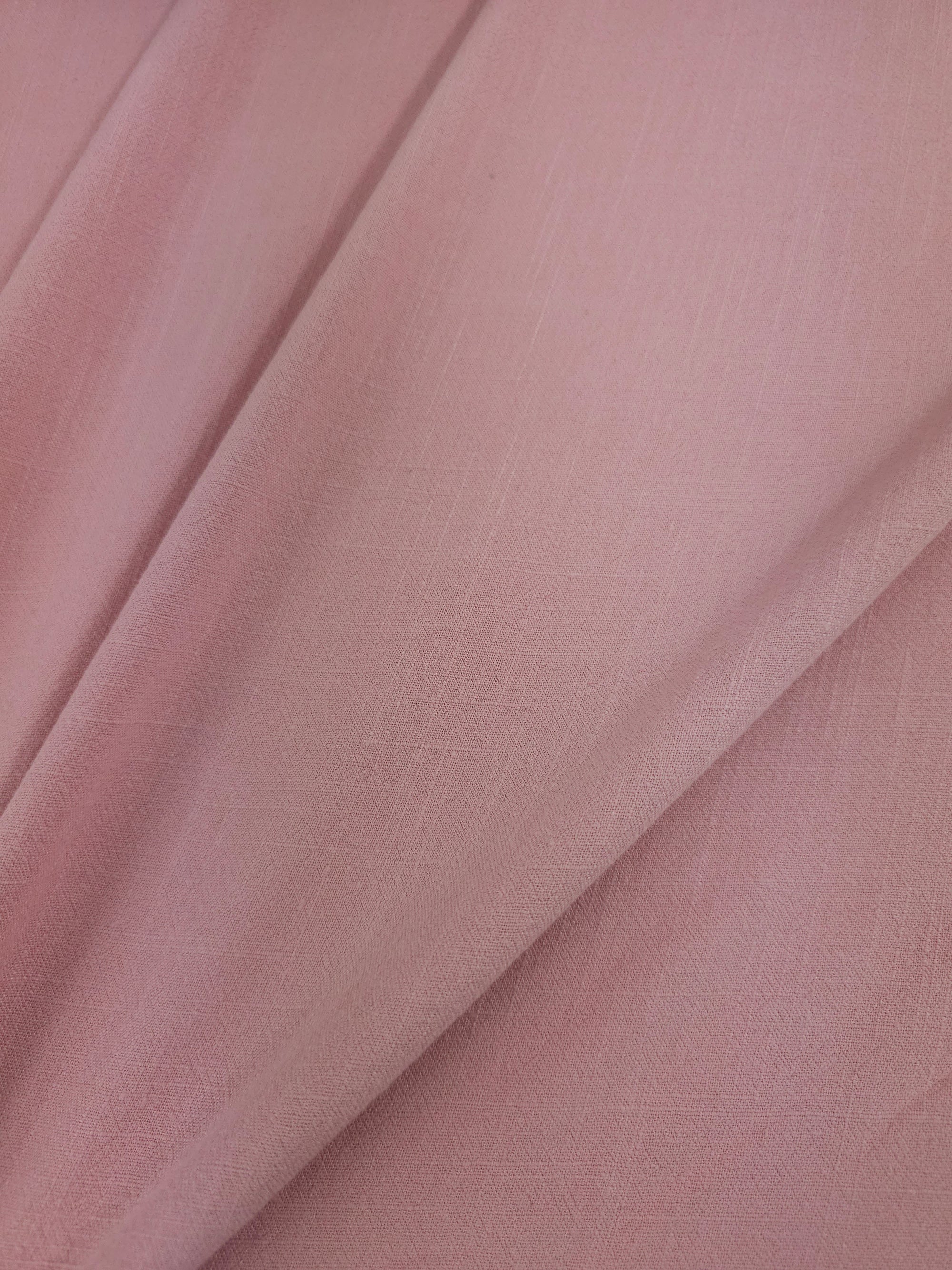 Powder Pink Viscose Linen