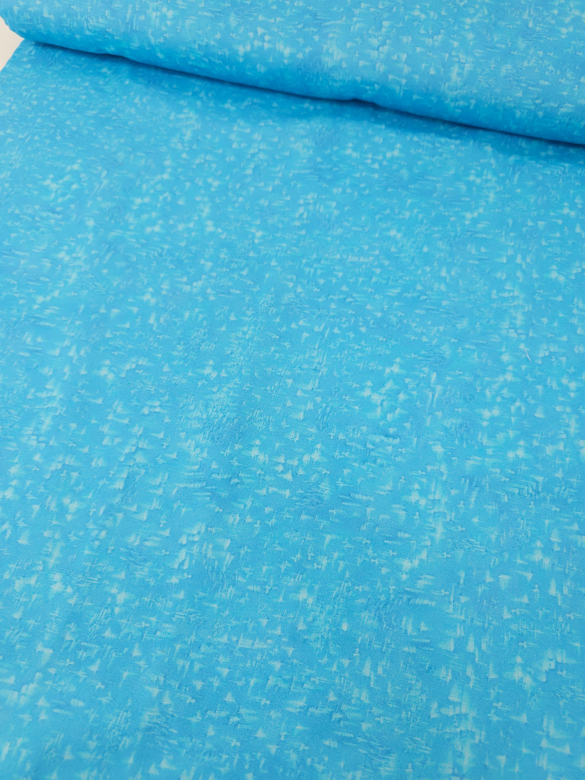 Blue Abstract Waters 100% Cotton