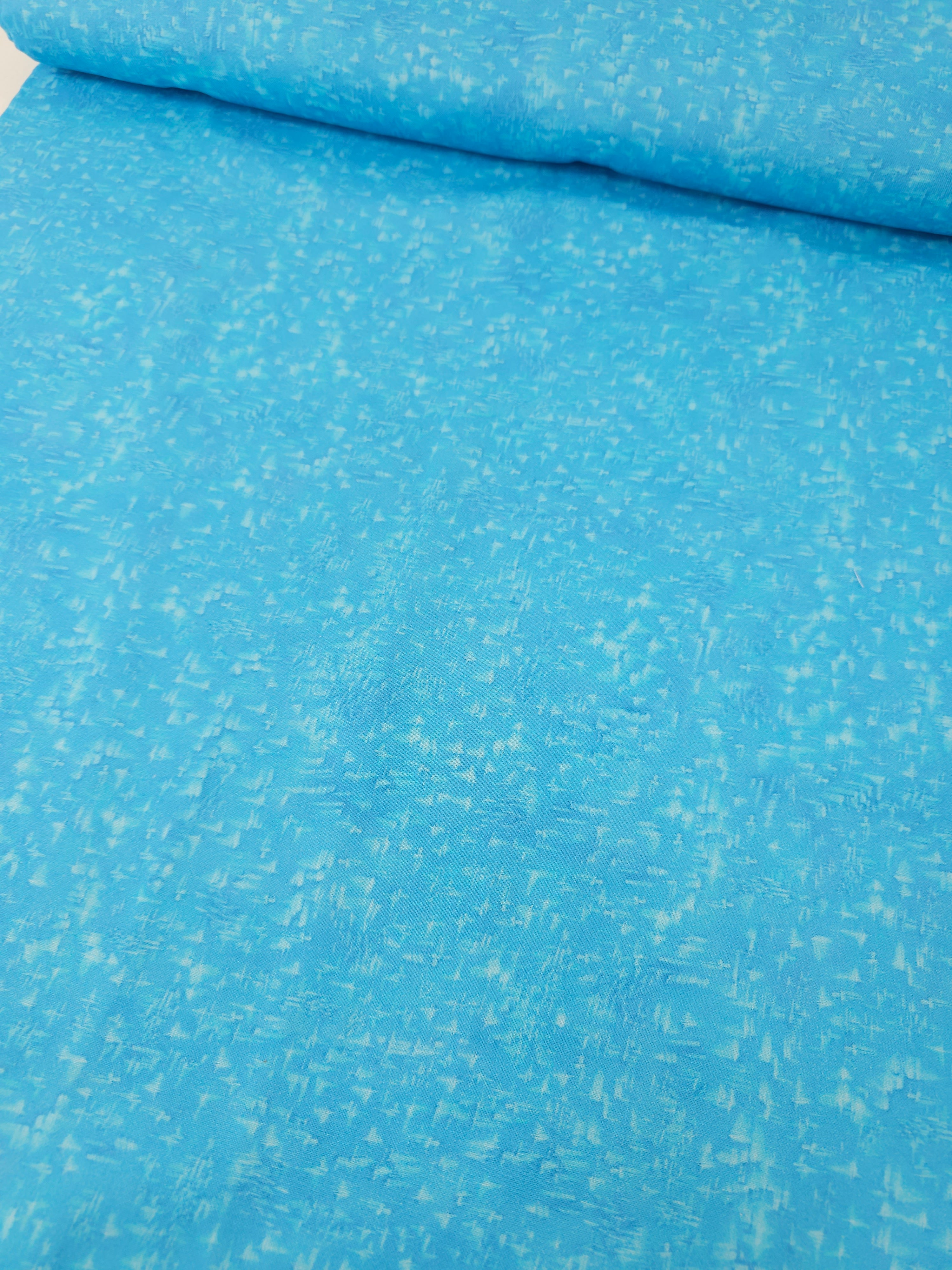Blue Abstract Waters 100% Cotton