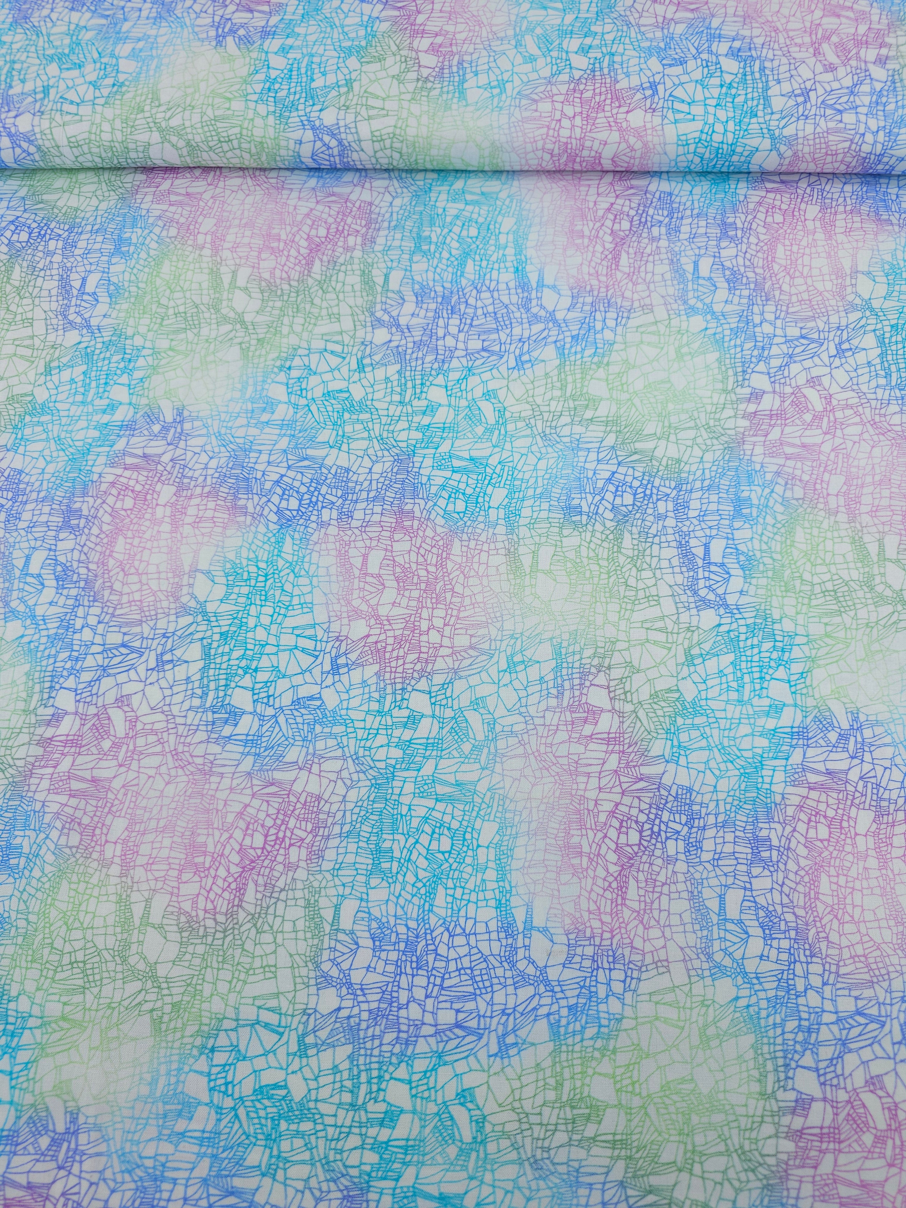 Abstract Pop Static Scales 100% Cotton - Benartex