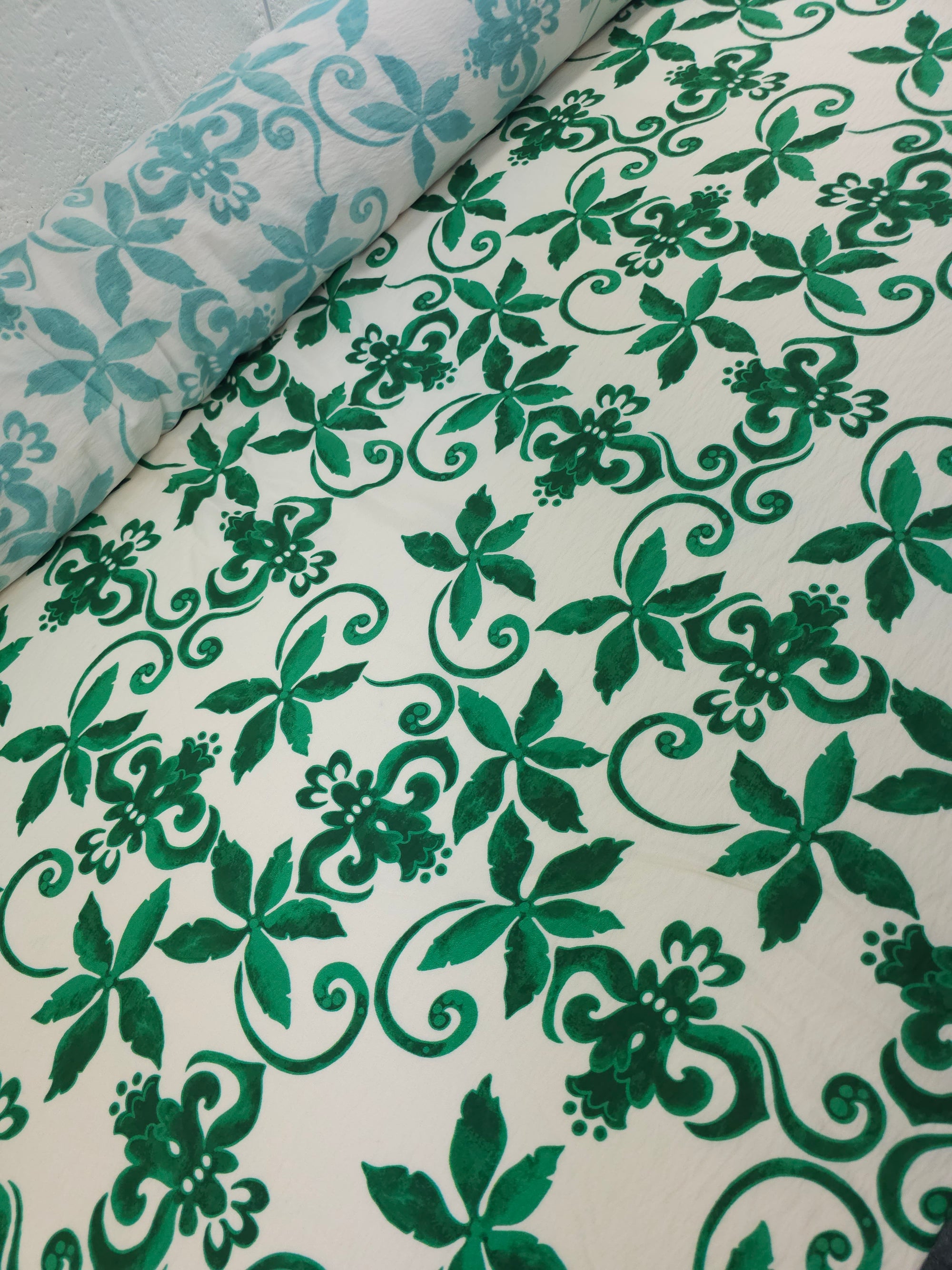 Green/Ivory Wonder Floral Modal Viscose