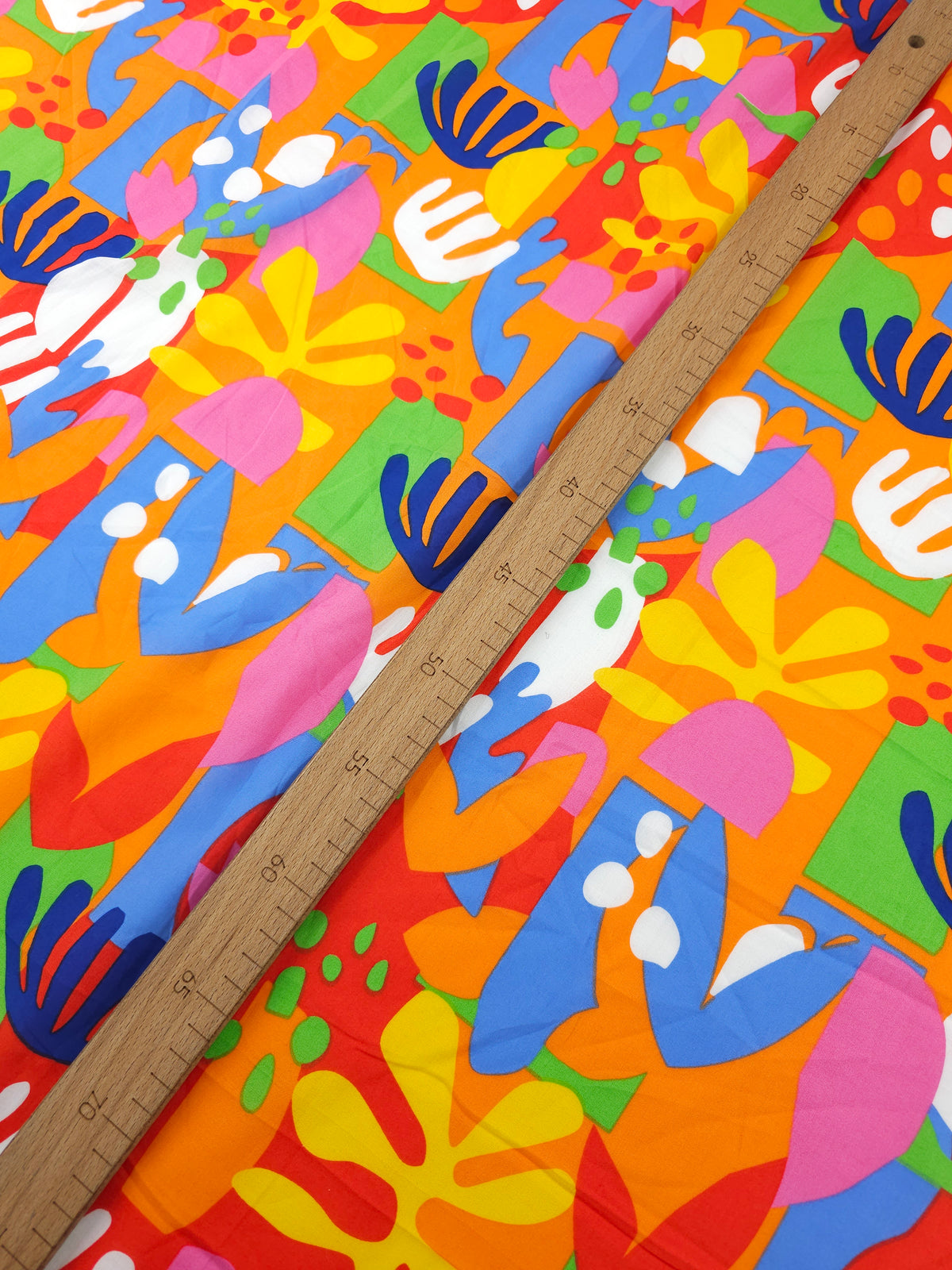 Multicolour Abstract Shape Shifter Cambric Cotton