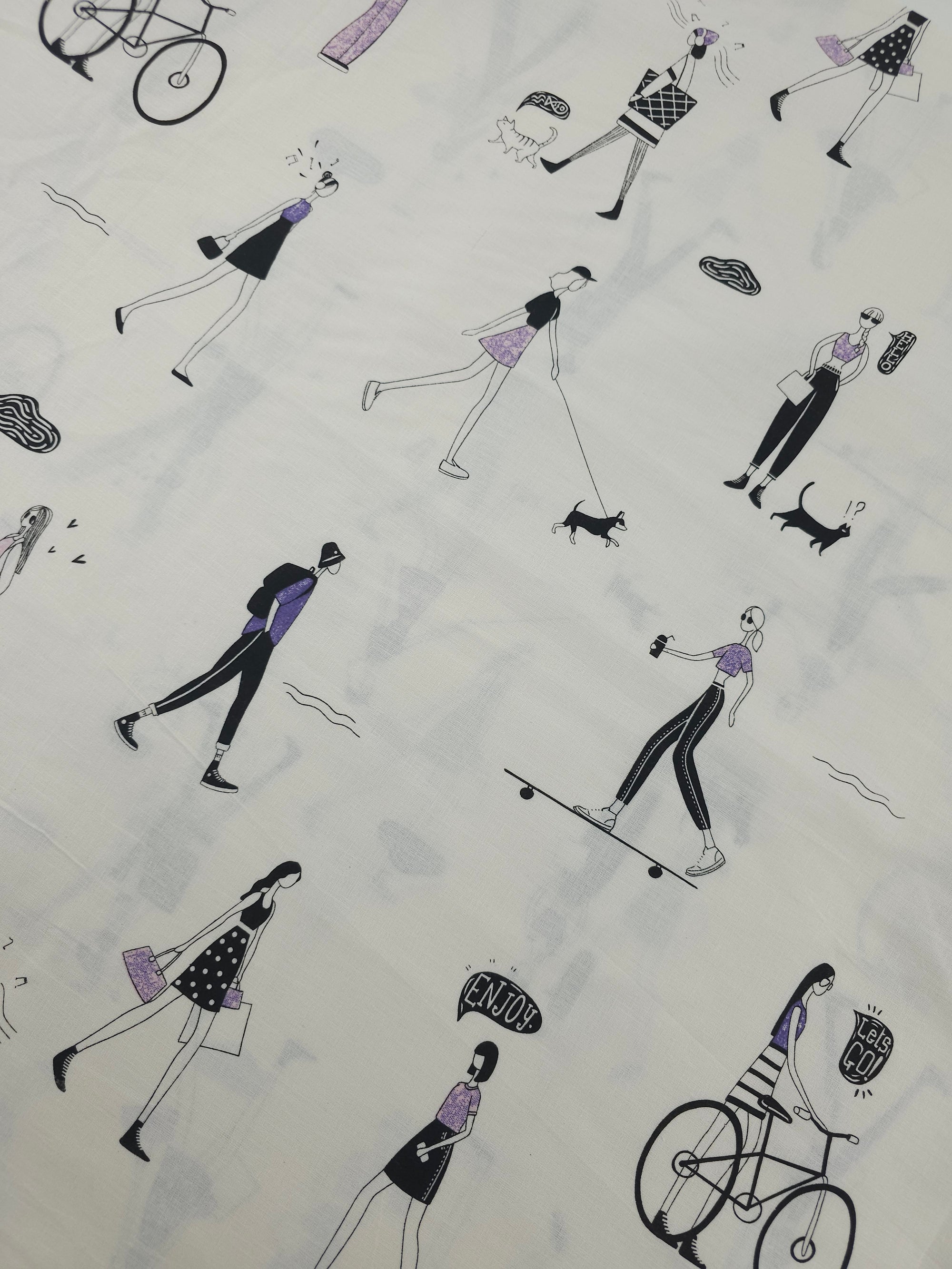 Out And About 100% Cotton 98" *EXTRA WIDE*