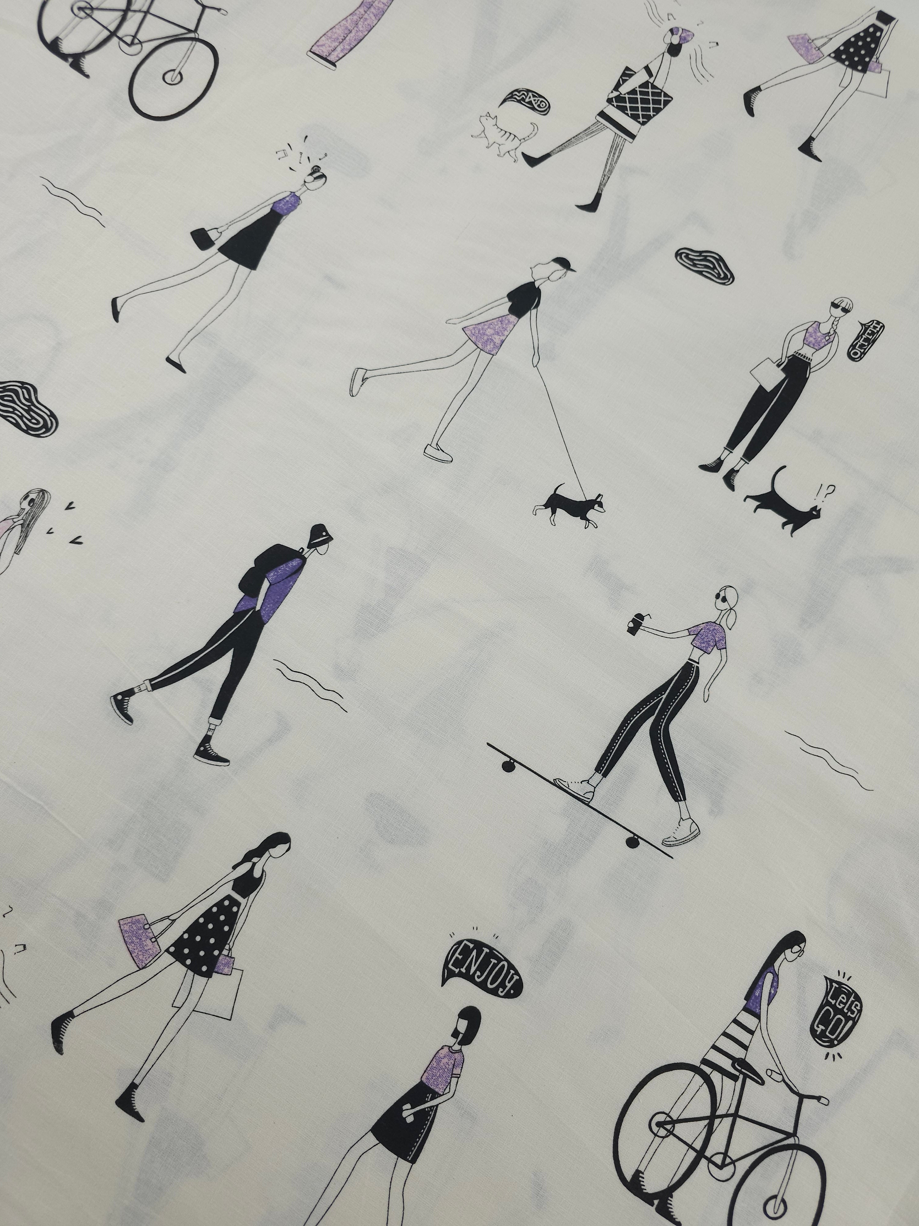 Out And About 100% Cotton 98" *EXTRA WIDE*