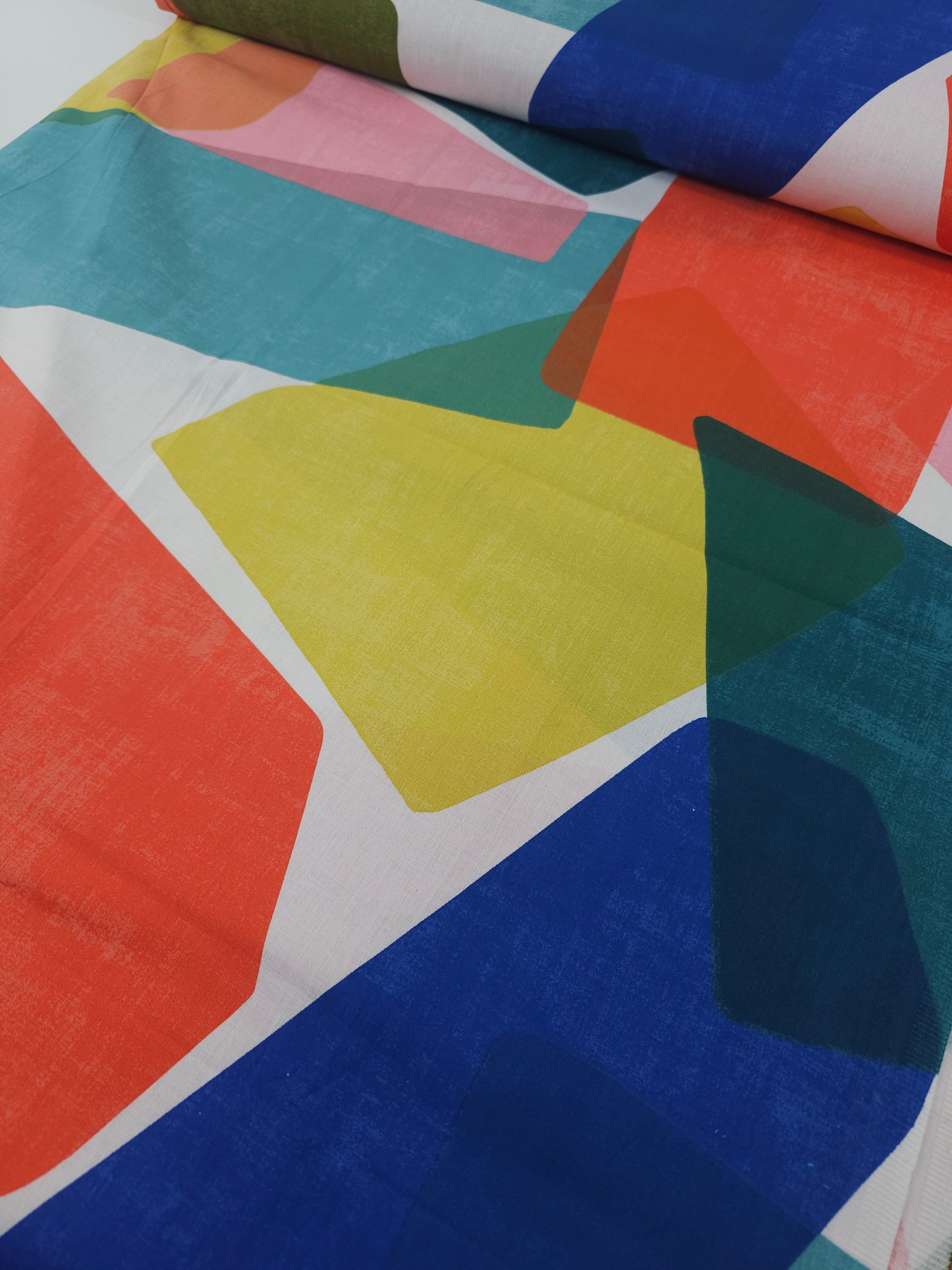 Funky Shapes 100% Cotton 100” - Dunelm *EXTRA WIDE*