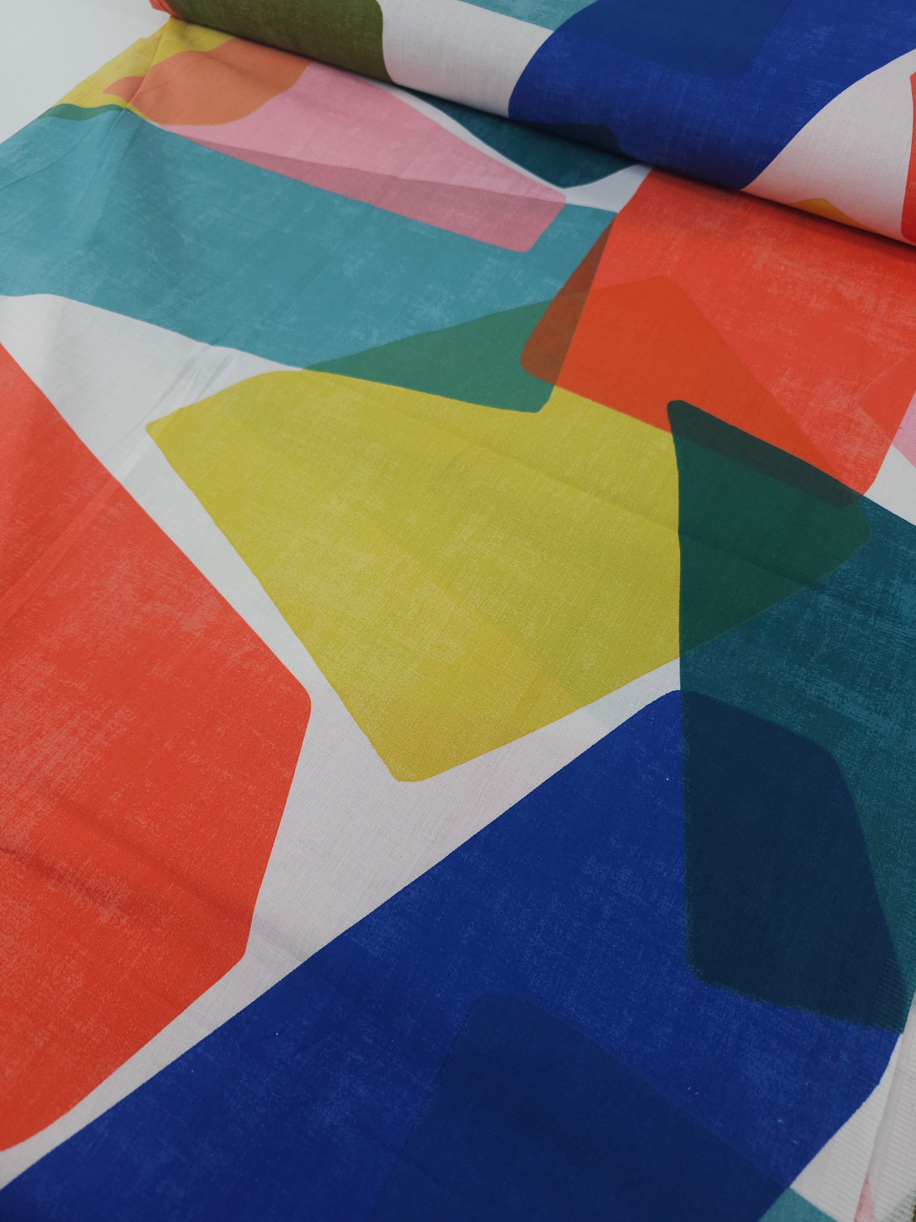 Funky Shapes 100% Cotton 100” - Dunelm *EXTRA WIDE*
