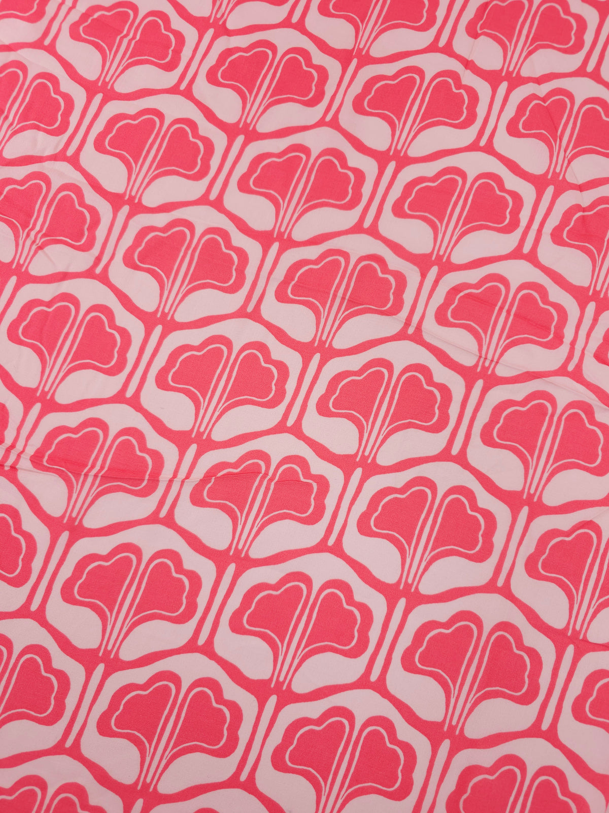 Coral/Pink Tapestry Viscose Challis