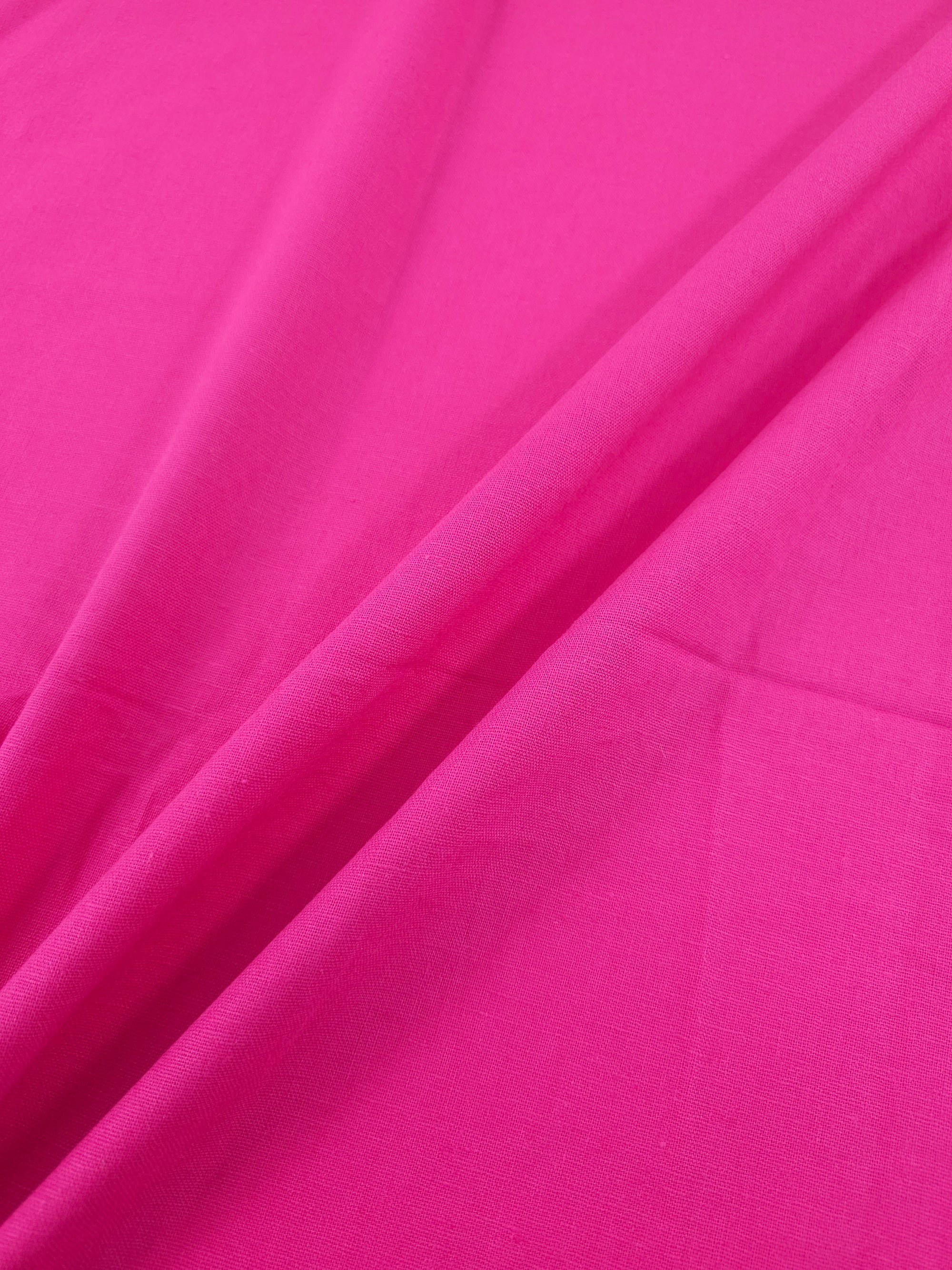 Magenta Pink Flax Linen