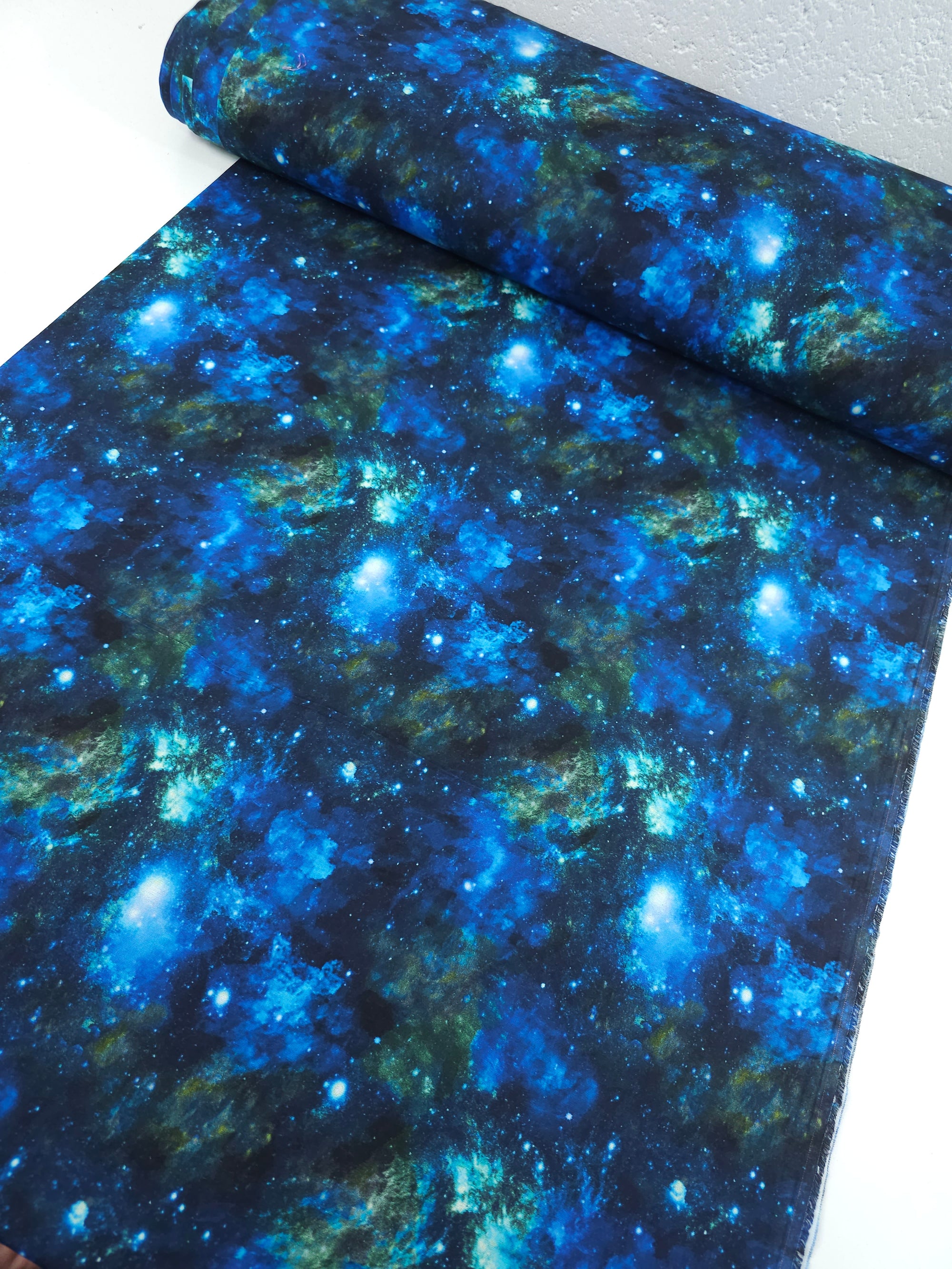 Blue/Green Midnight Galaxy 100% Cotton