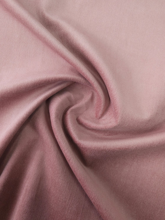 Dusky Pink Cotton Velvet