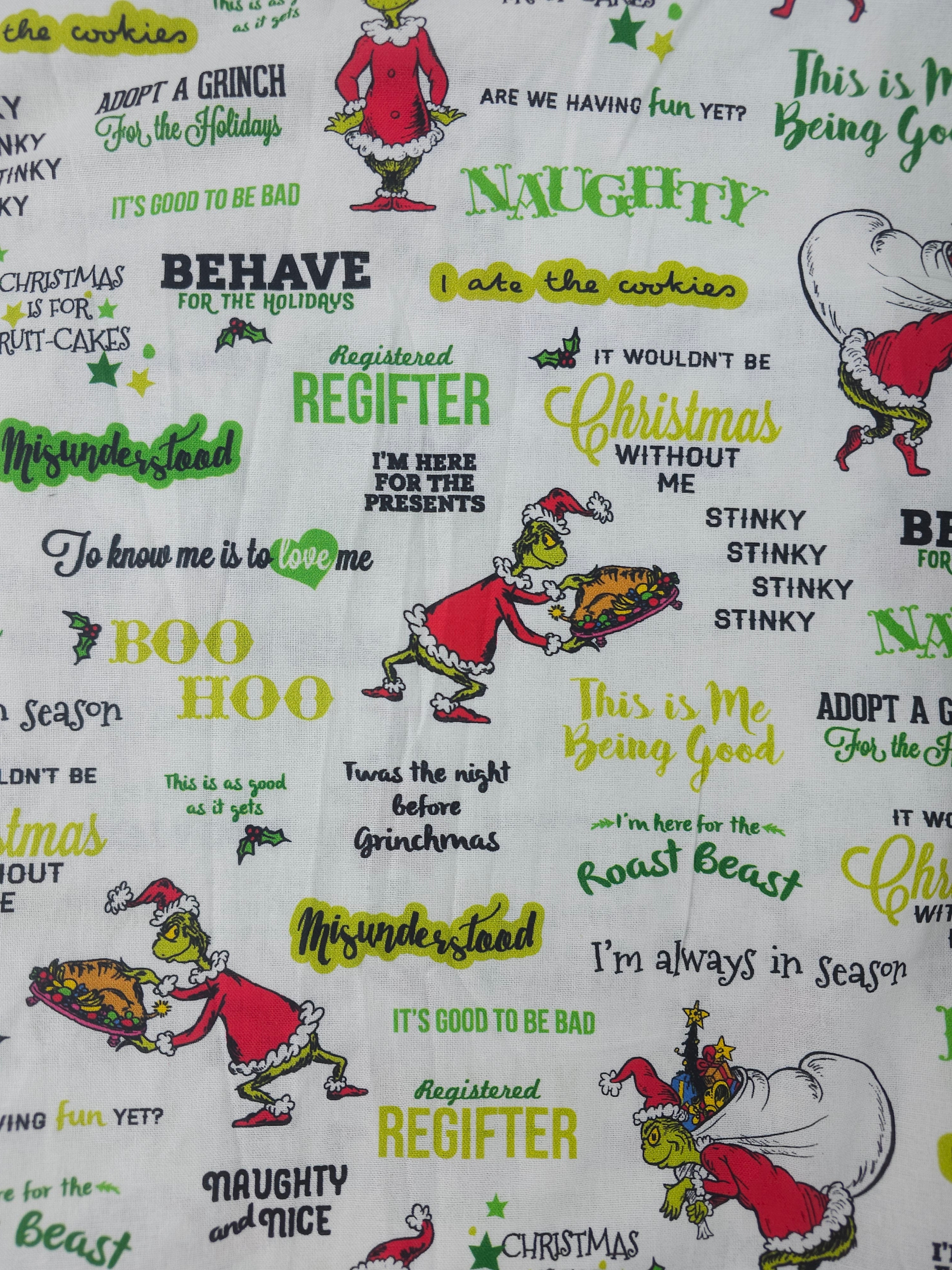 Merry Grinchmas Cotton- 3m piece