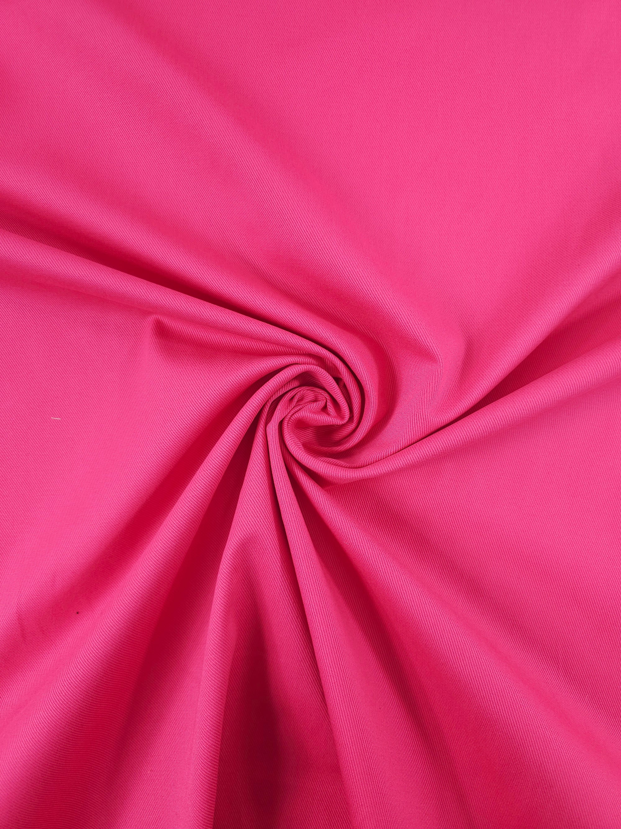 Hot Pink Twill Denim