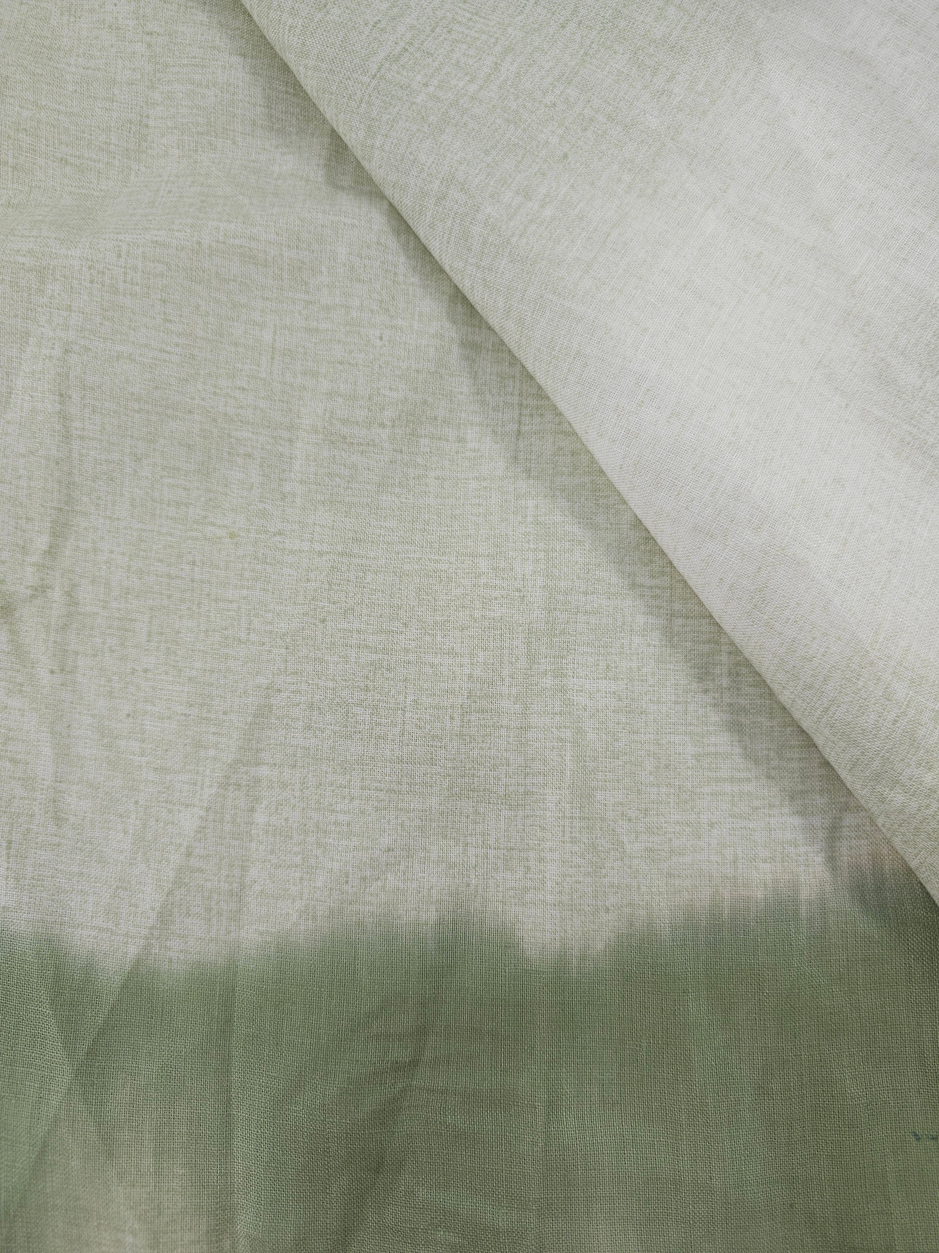 Cream green blend Viscose linen- 3m piece