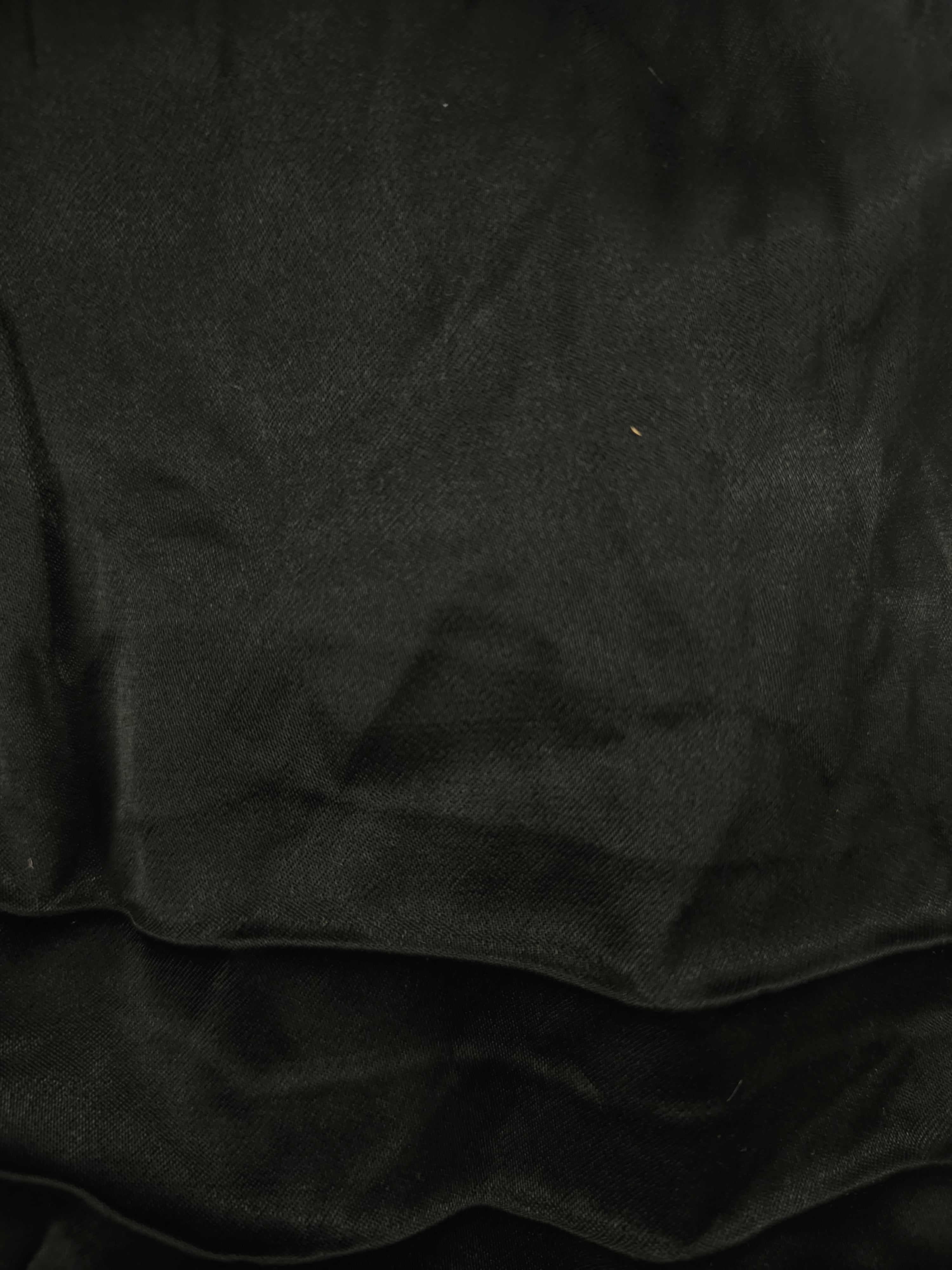 Black Viscose sateen- 7m piece