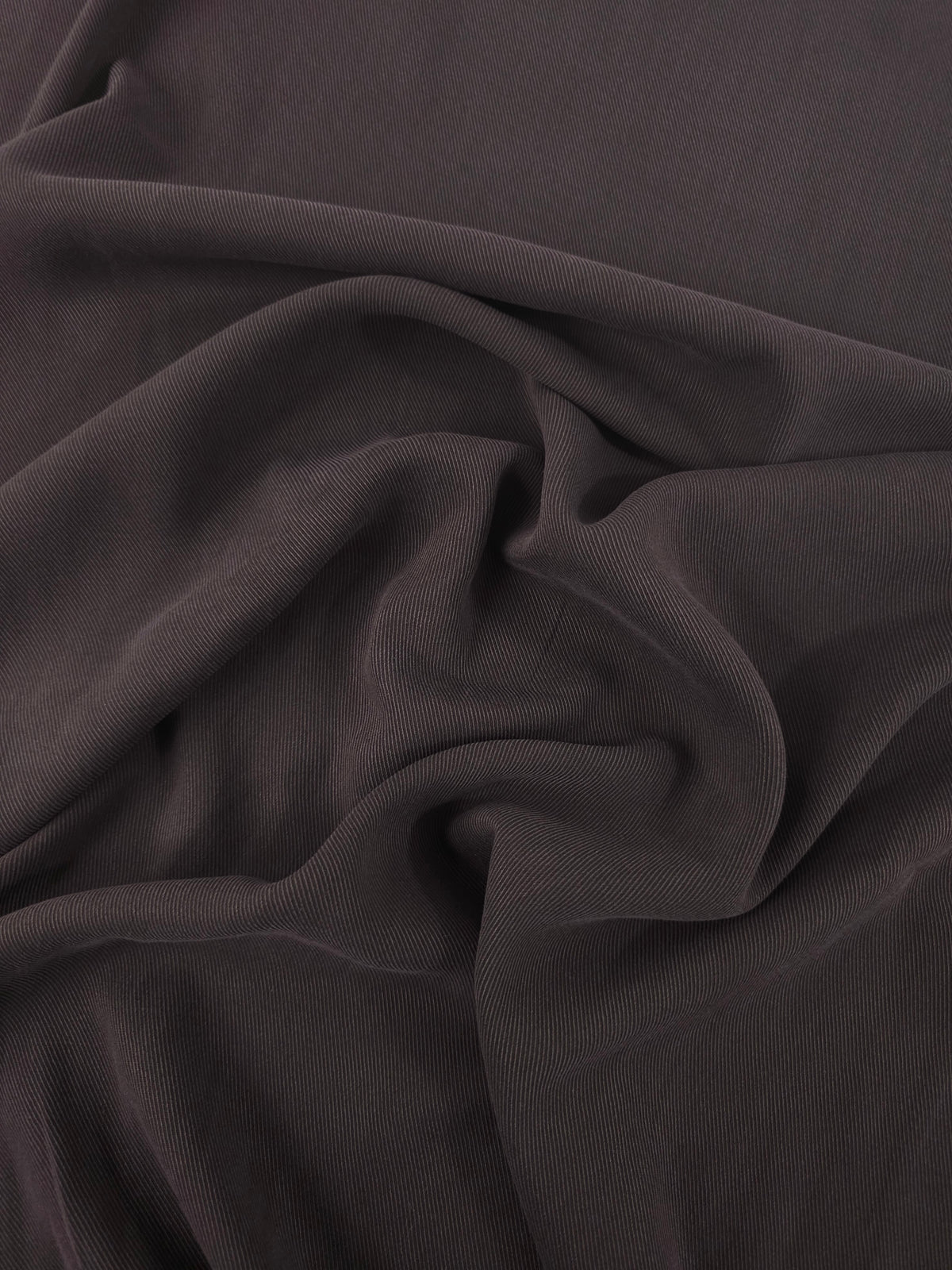 Cool Brown Sandwashed Tencel Twill