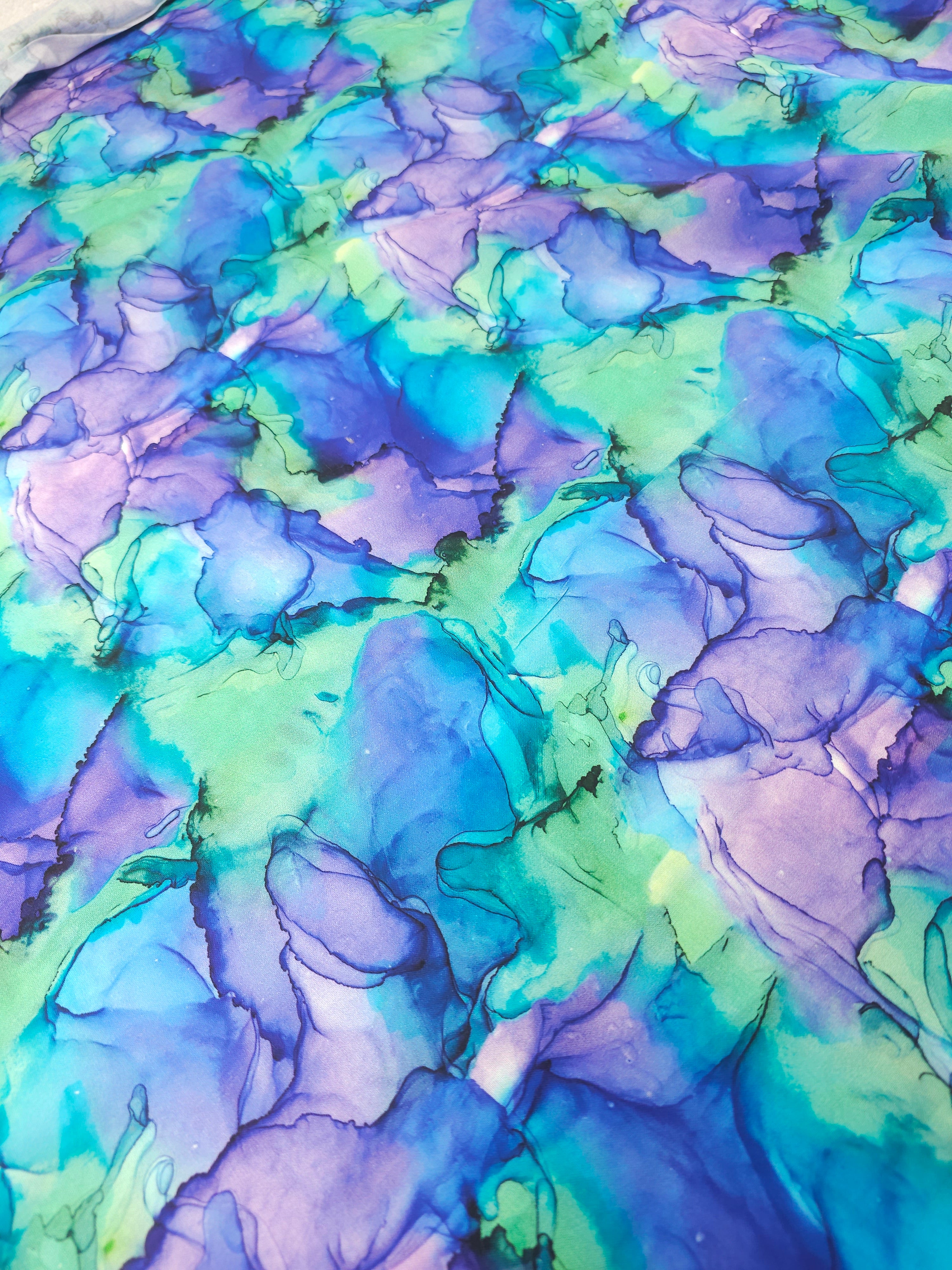 Deep oceans Cotton- 2.2m piece