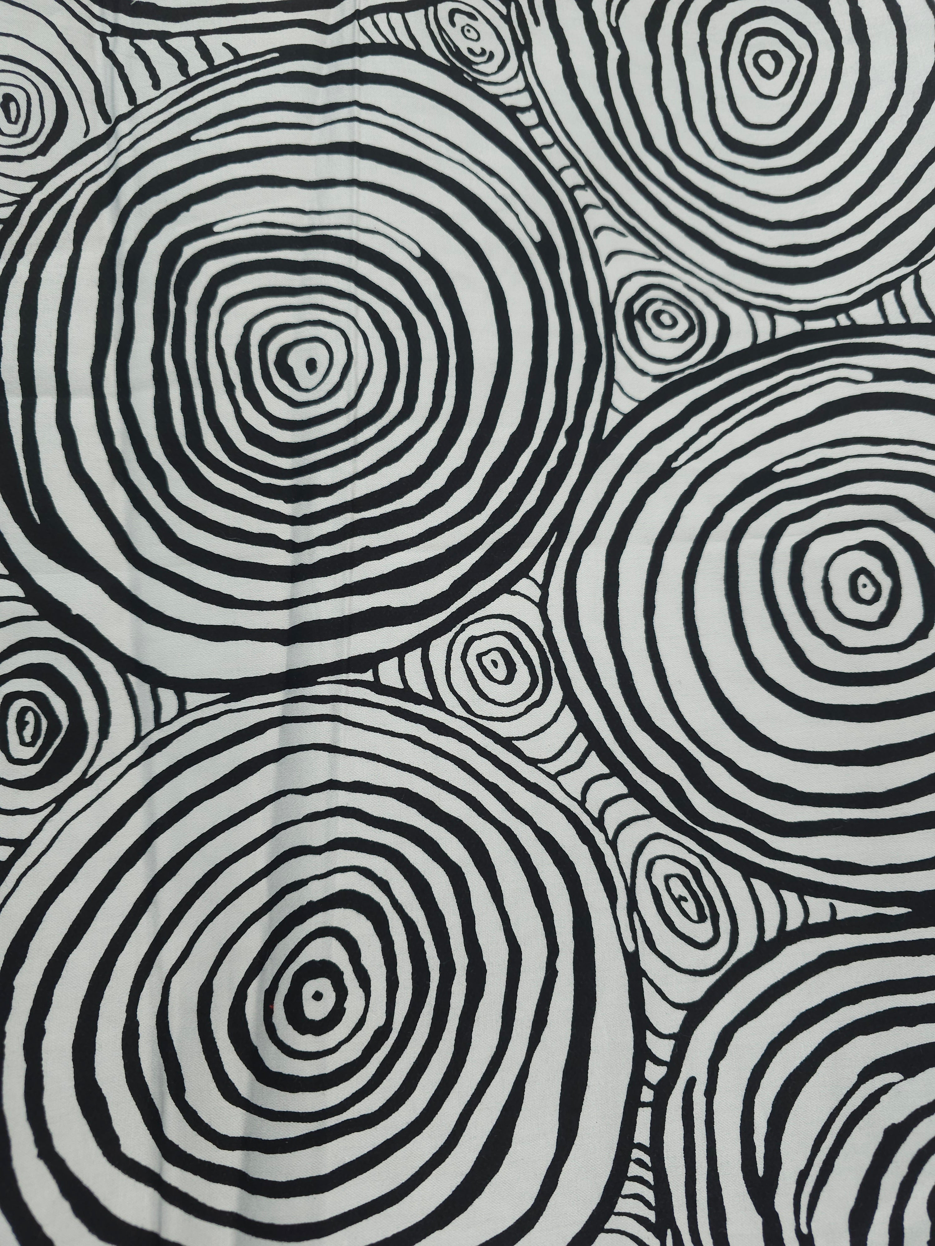 Circles Cotton sateen- 1.4m piece