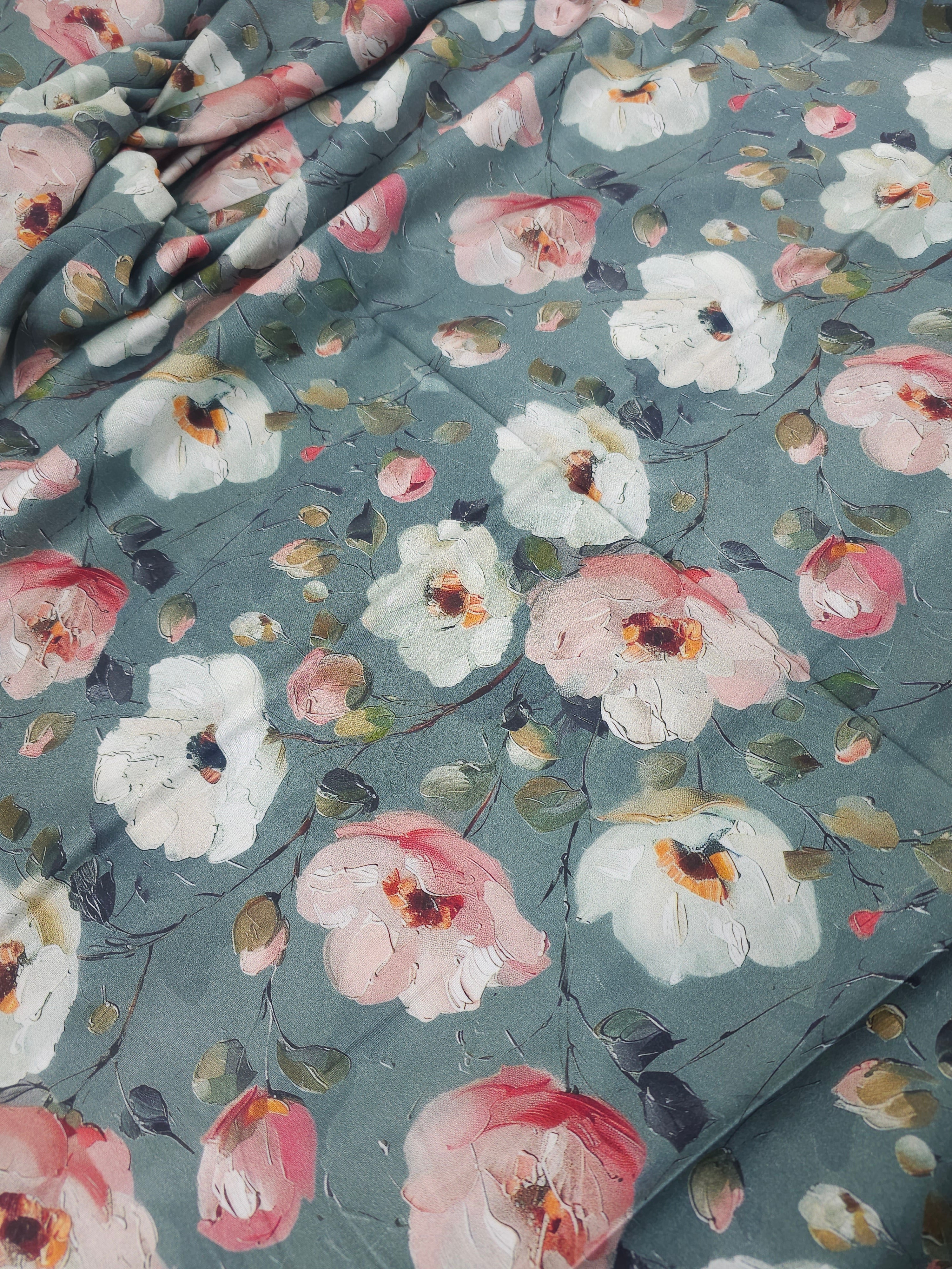Everlasting Watercolour Blooms 100% Cotton 81” *EXTRA WIDE*