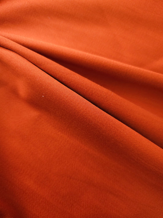 Rustic Orange Brushed Cotton Tencel