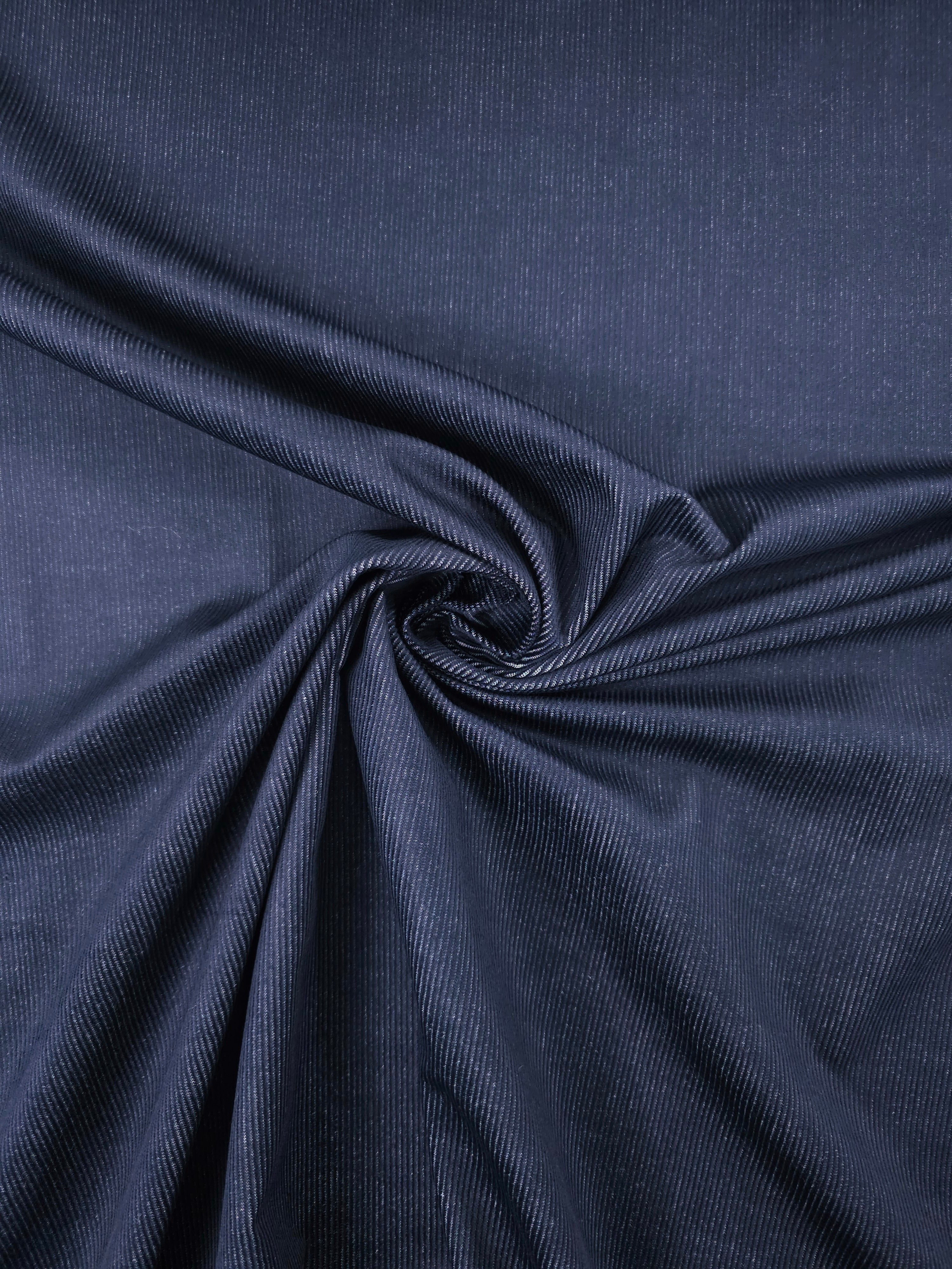 Dark Navy Denim Look Corduroy