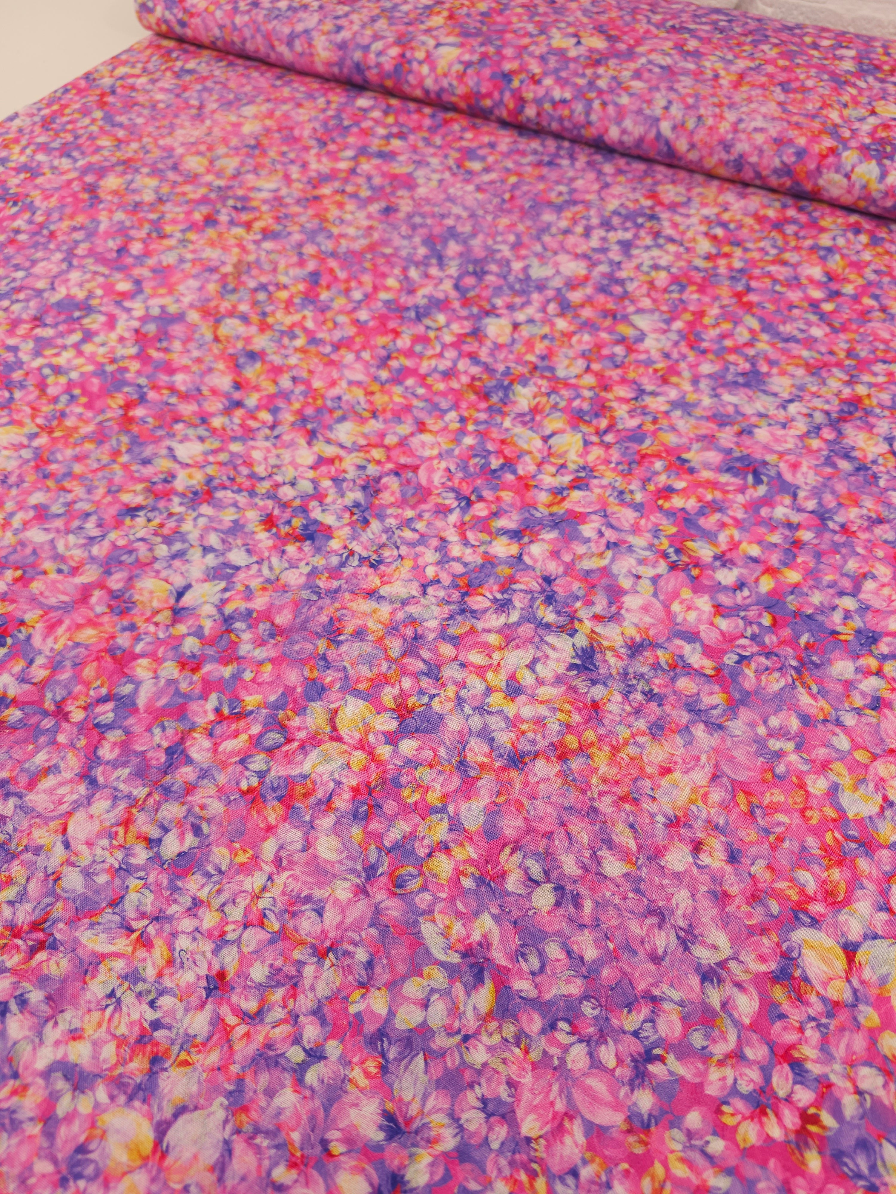 Pink Foilage Petal 100% Cotton 104” *EXTRA WIDE*