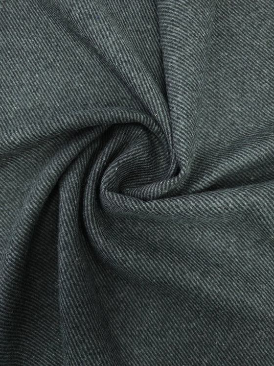 Dark Grey Twill Look Lightweight Wool Mix