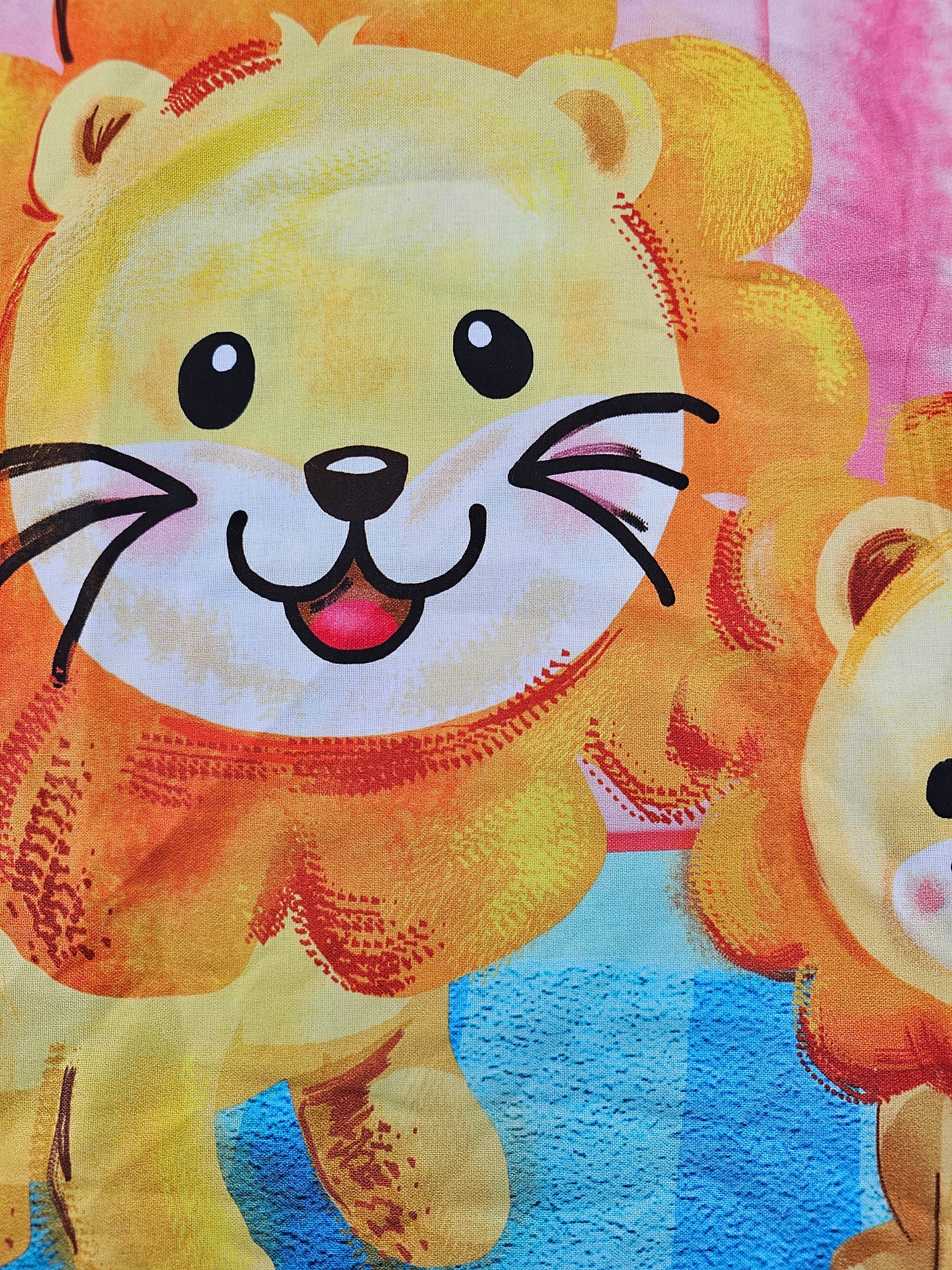 Happy Lions Cotton - 1.7m Piece