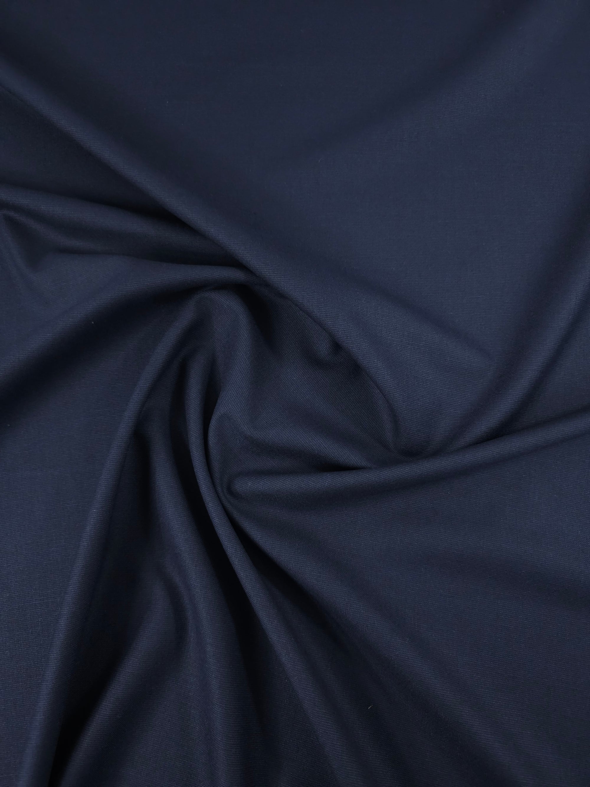 Dark Navy Poly Viscose