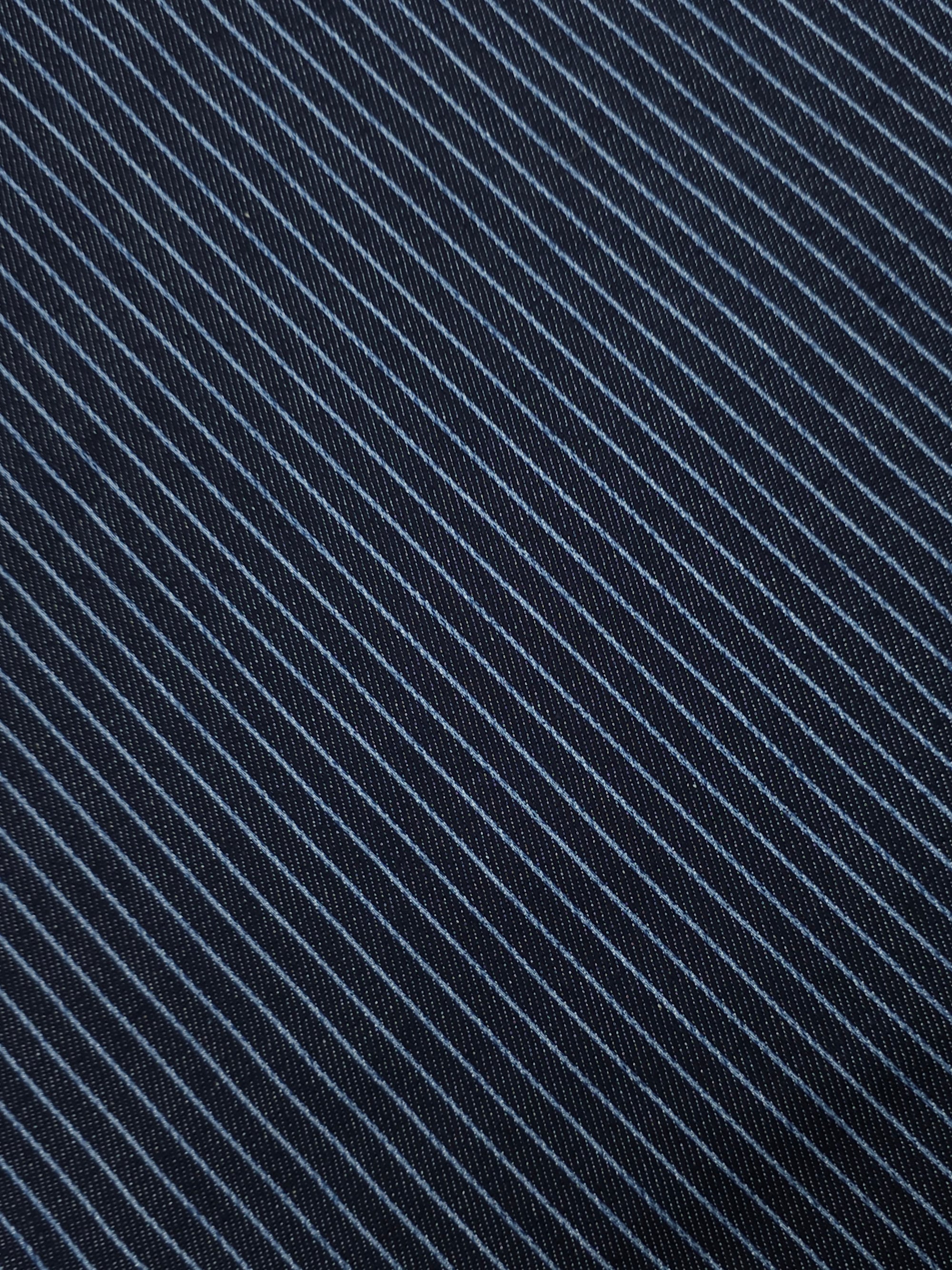 Navy/Light Blue Stripe Denim