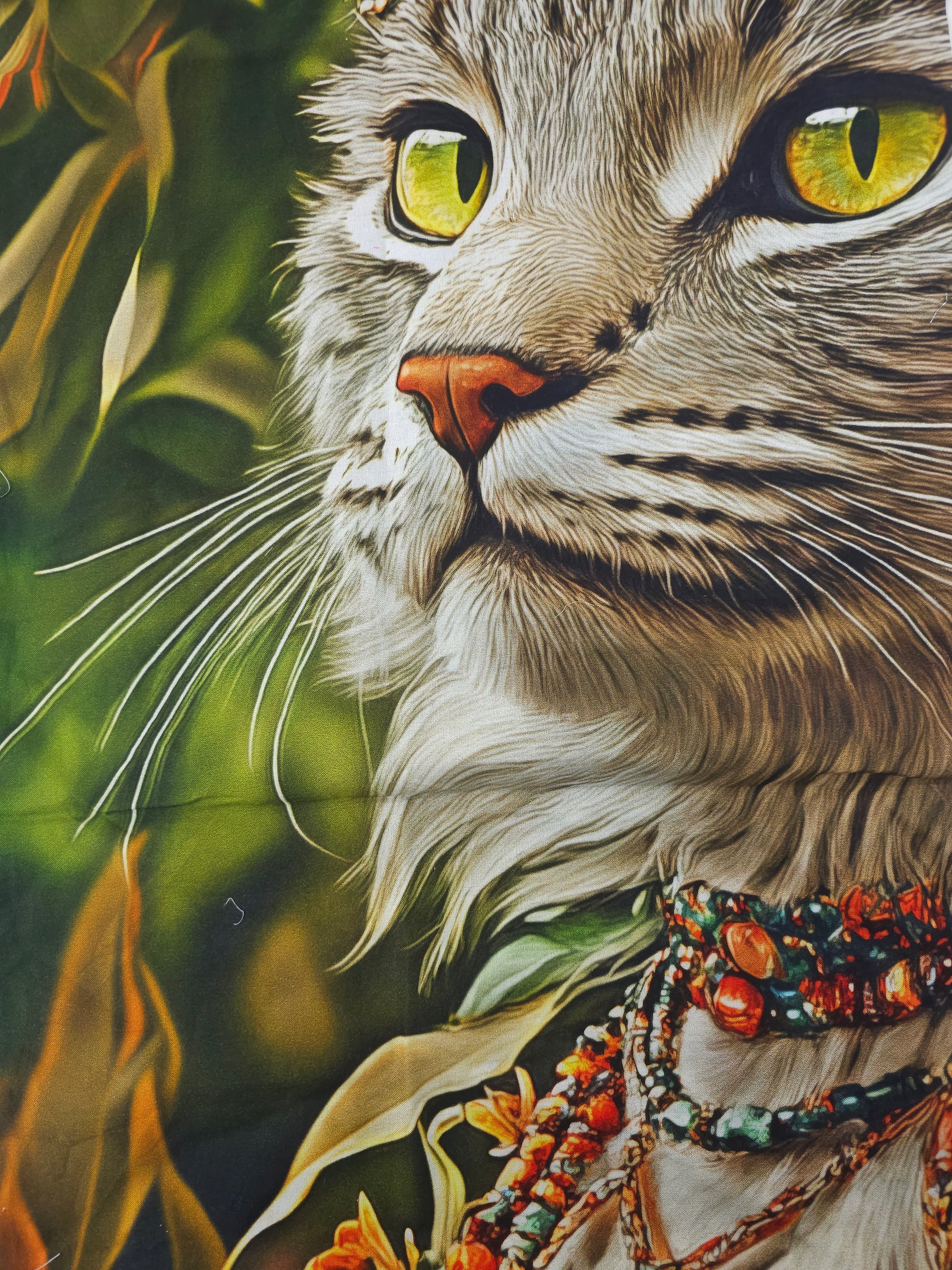 Cat Cotton panel- 1.1m piece