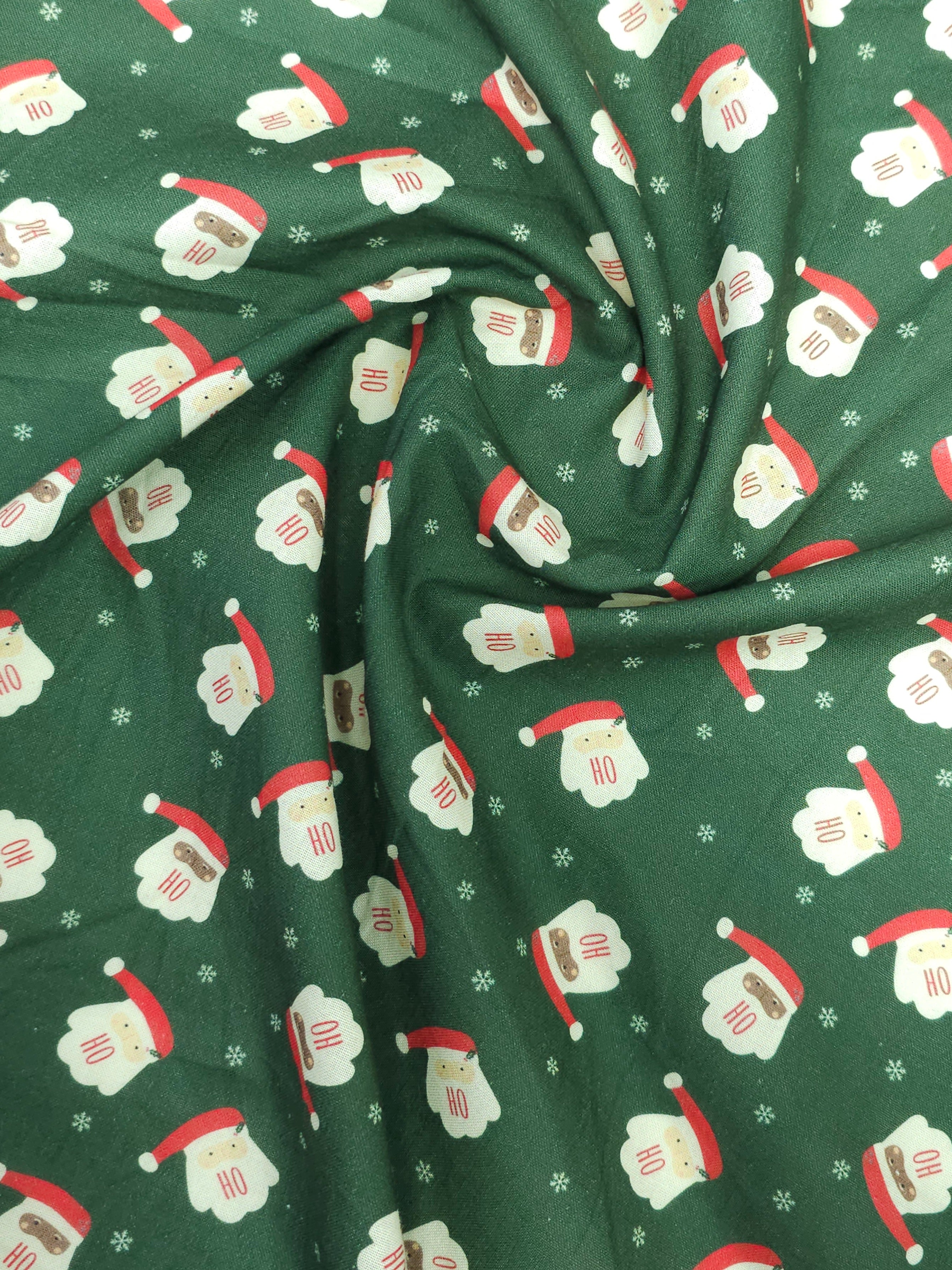 Khaki Floating Santa 100% Cotton