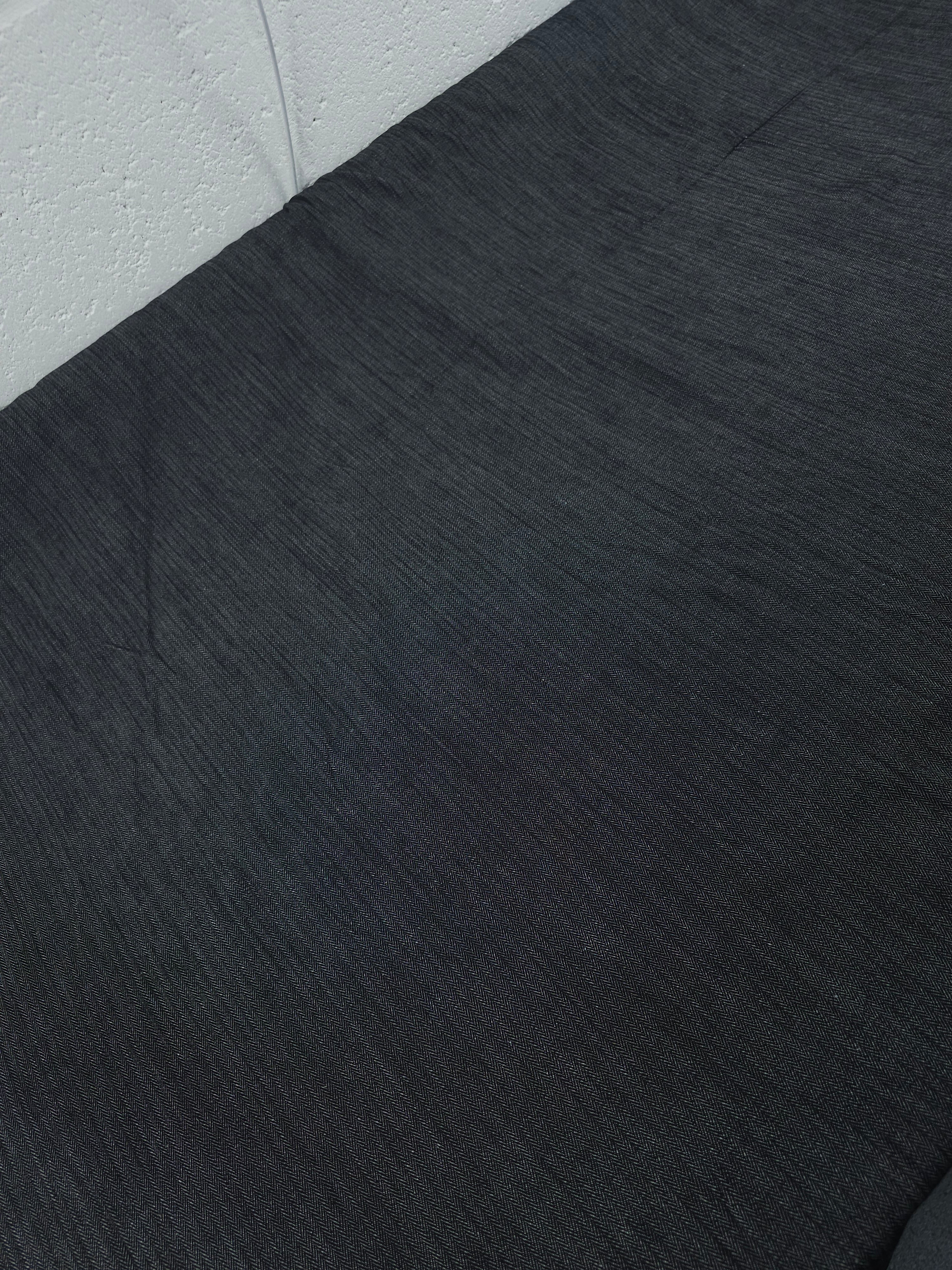 Black Herringbone Chambray