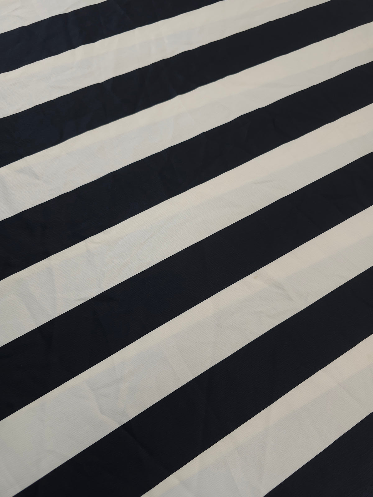 Bold stripe Viscose sateen- 1.9m piece