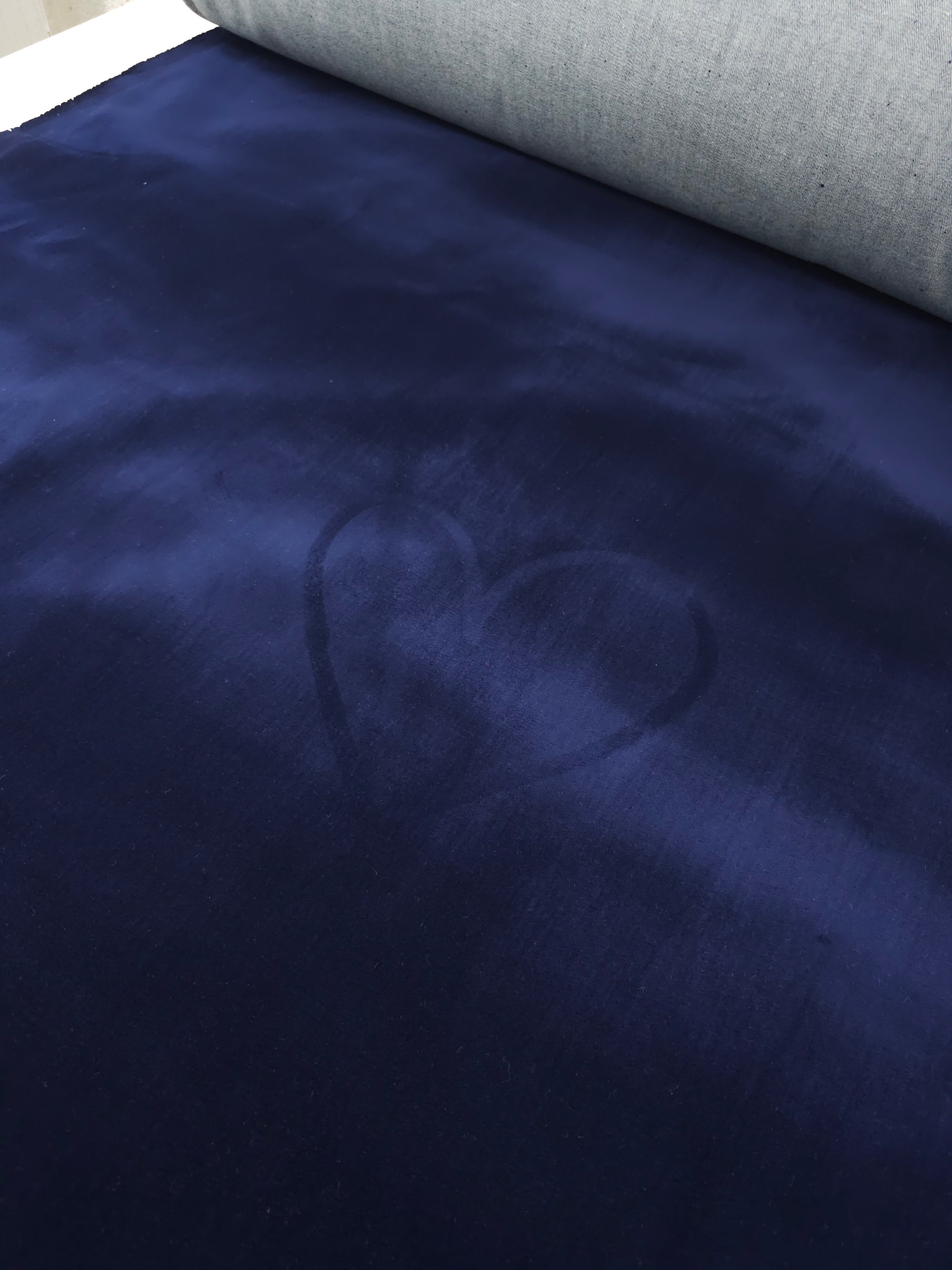 Royal Blue Velvet Denim