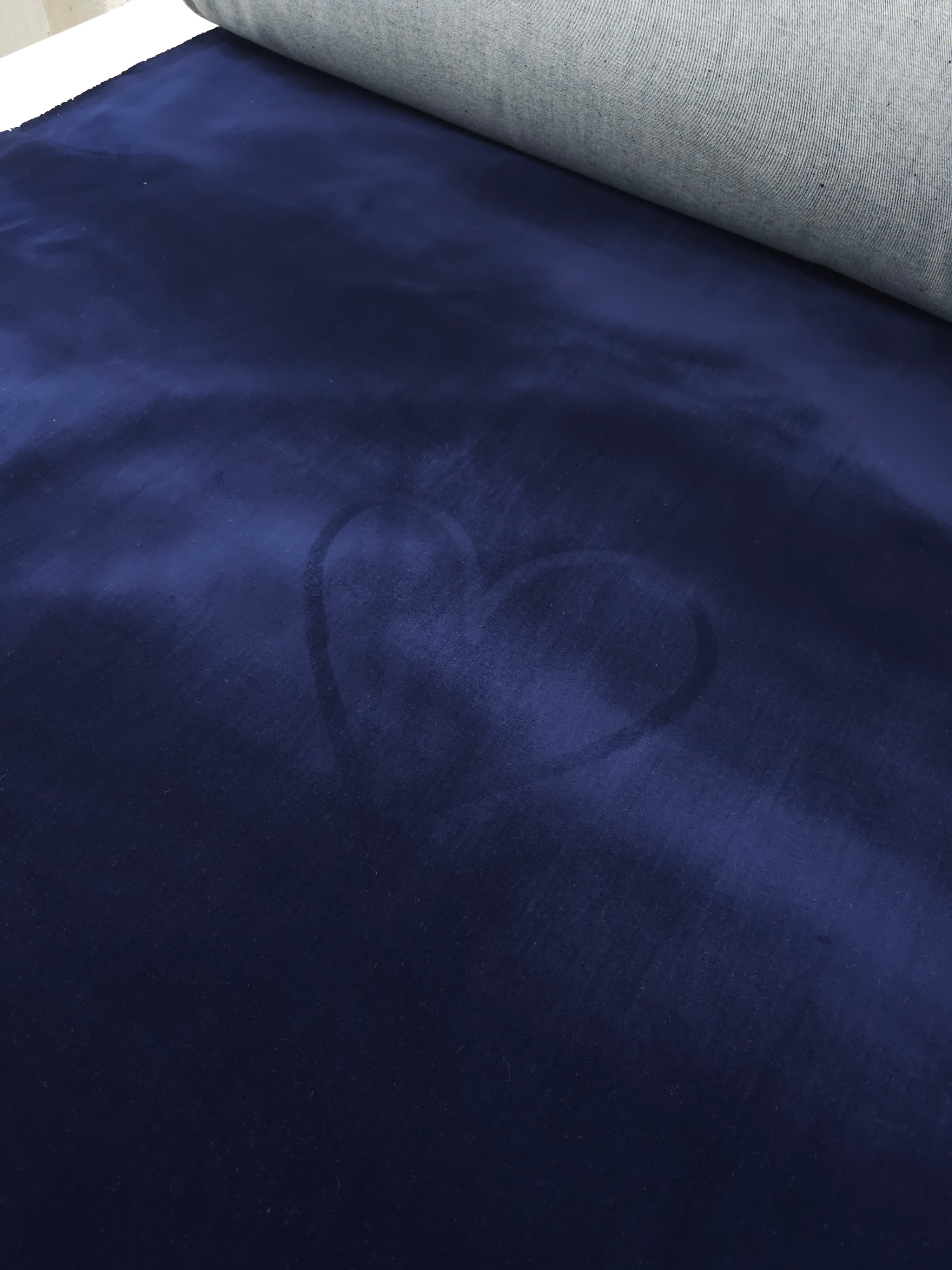 Royal Blue Velvet Denim