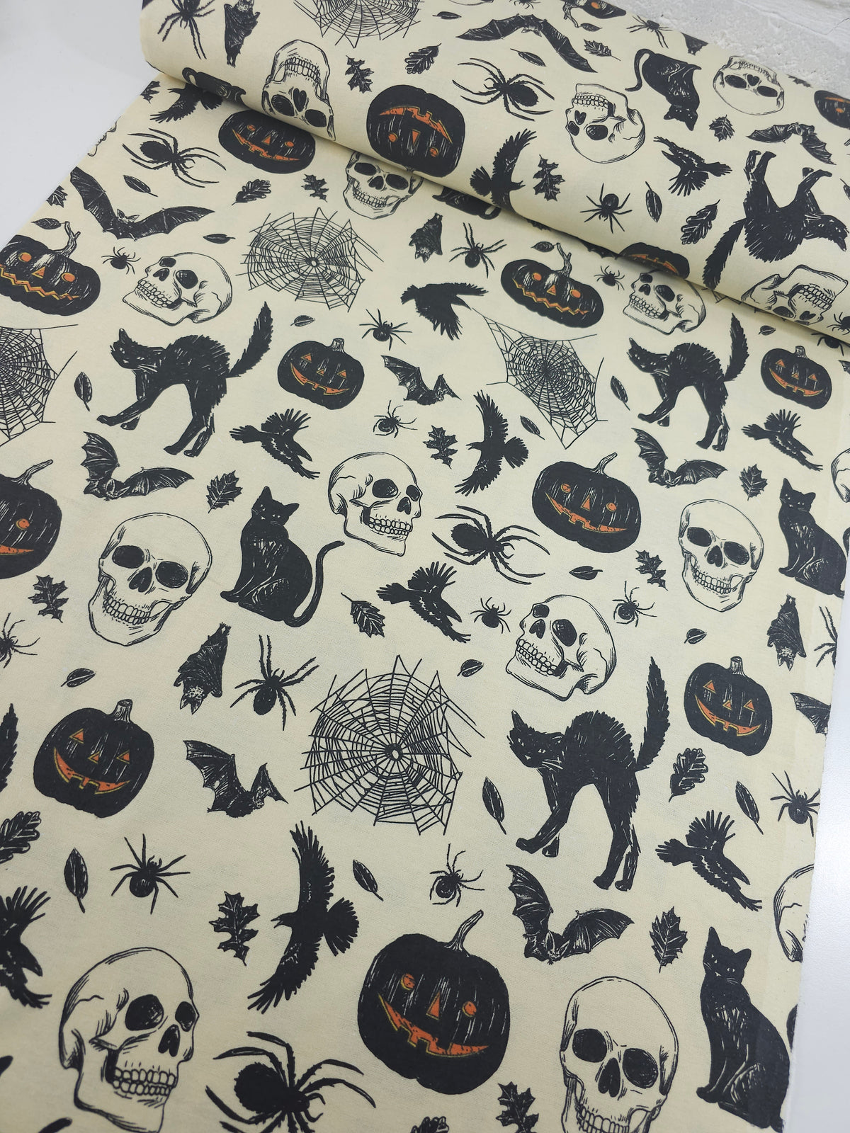 Halloween Spooks Lightweight Flannel Cotton