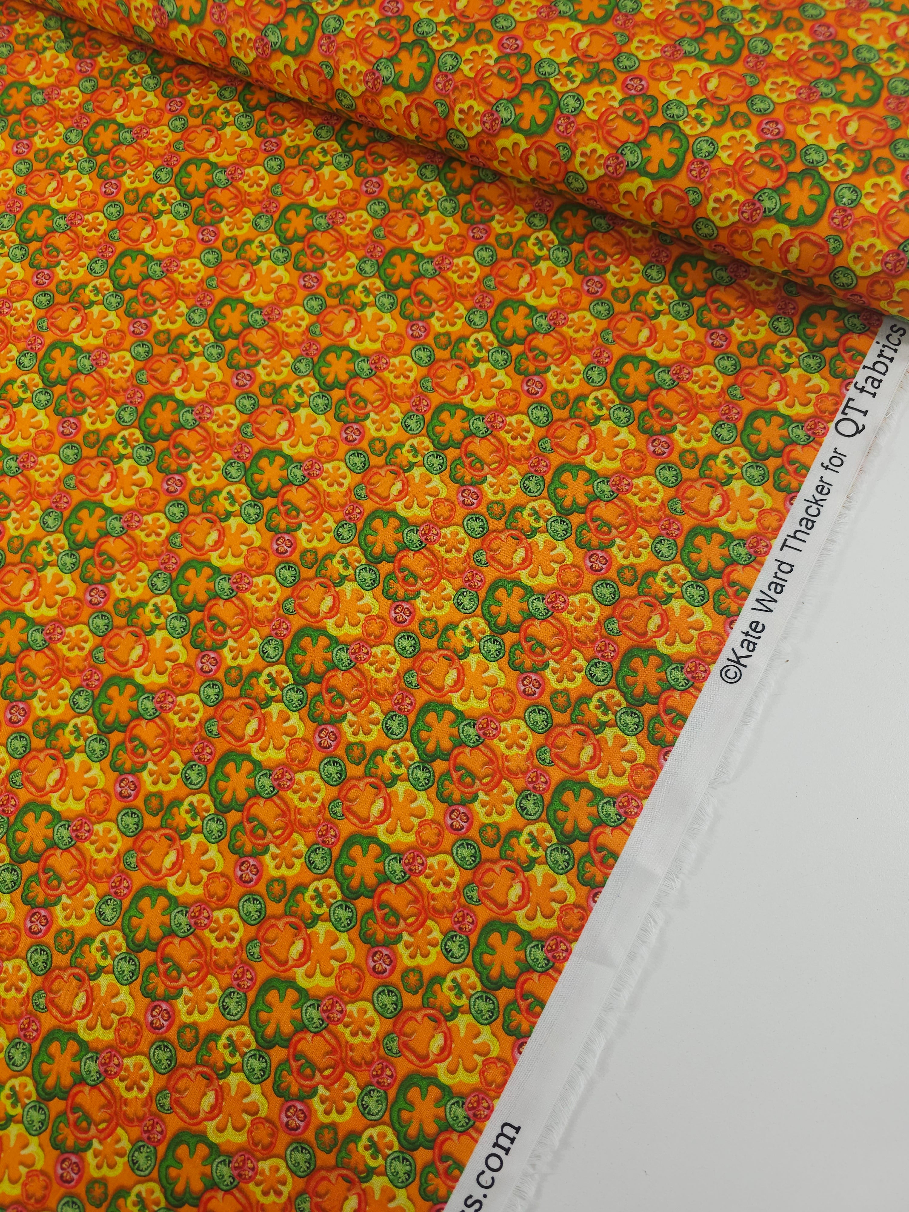Orange Jalapeño Peppers 100% Cotton